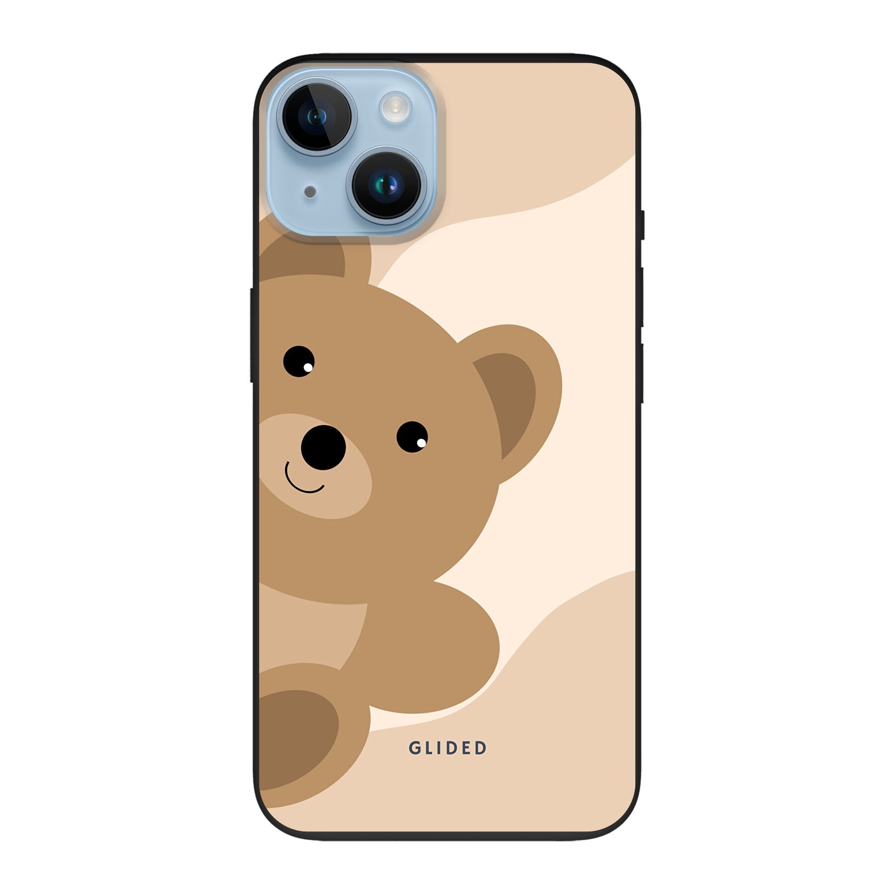 BearLove iPhone 14 Handyhülle mit süßem Bären-Design, bietet optimalen Schutz und stilvolle Ästhetik.