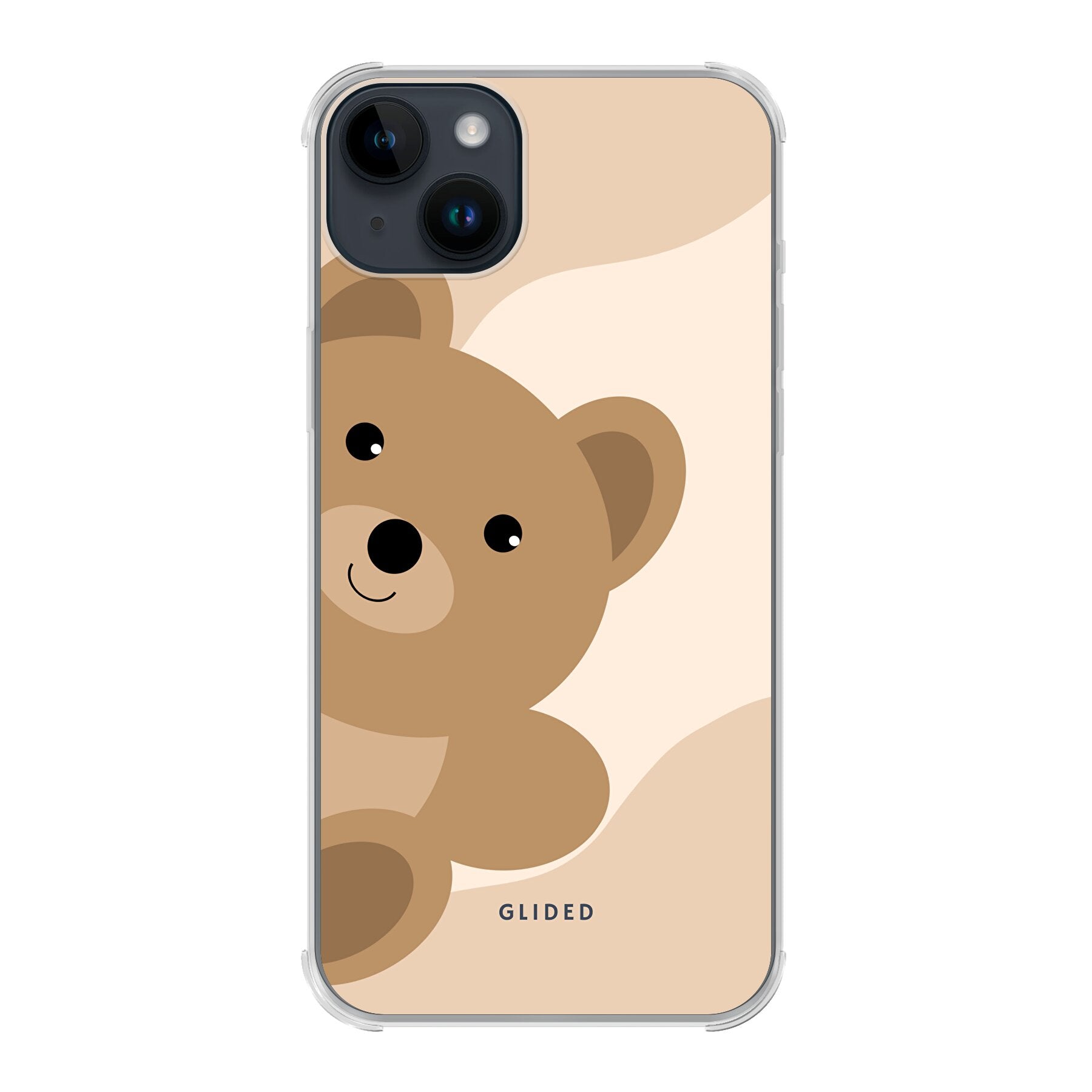 BearLove iPhone 14 Plus Handyhülle mit süßem Bärendesign, bietet Schutz und Stil.