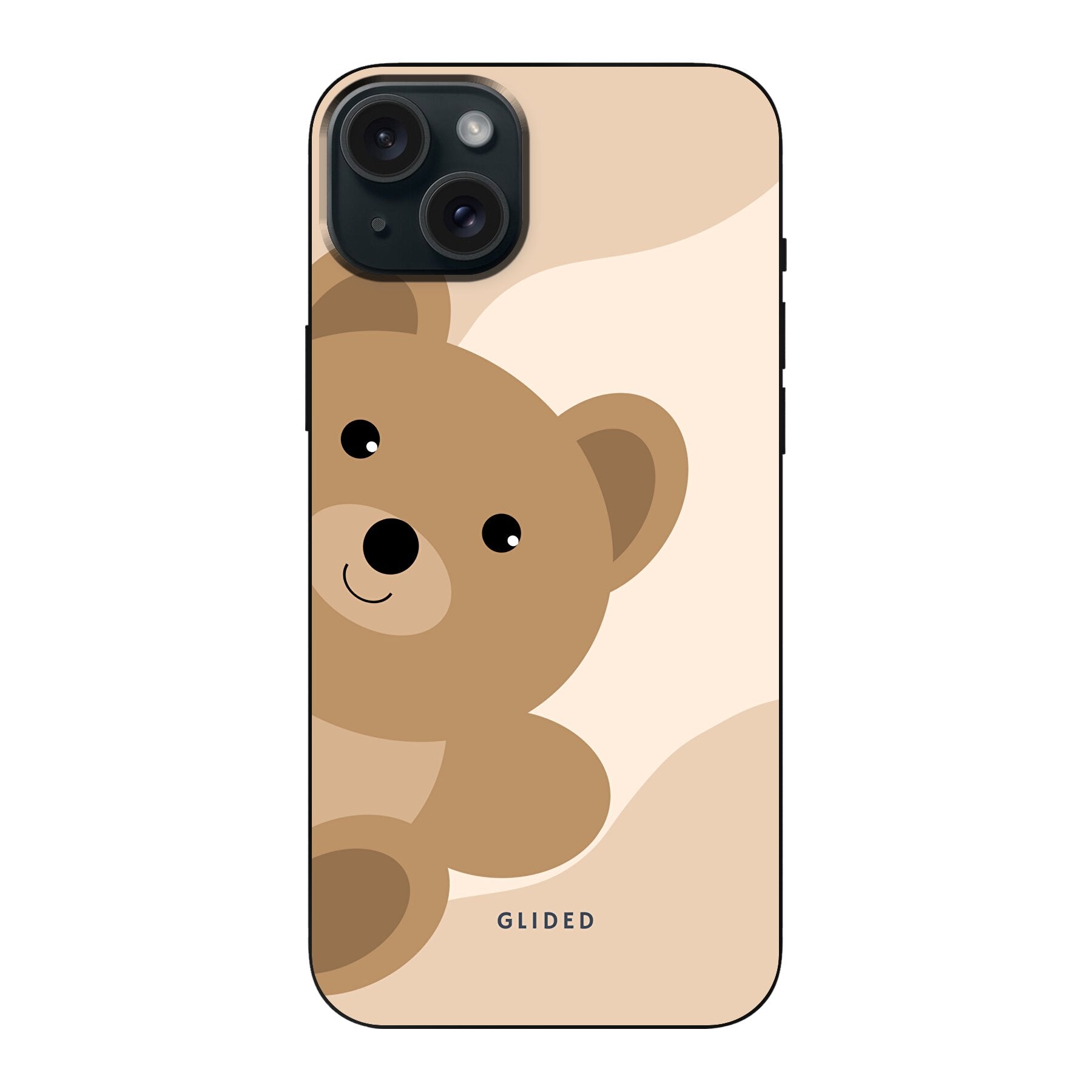 BearLove iPhone 15 Plus Handyhülle mit süßem Bärendesign, idealer Schutz und stilvolles Accessoire.