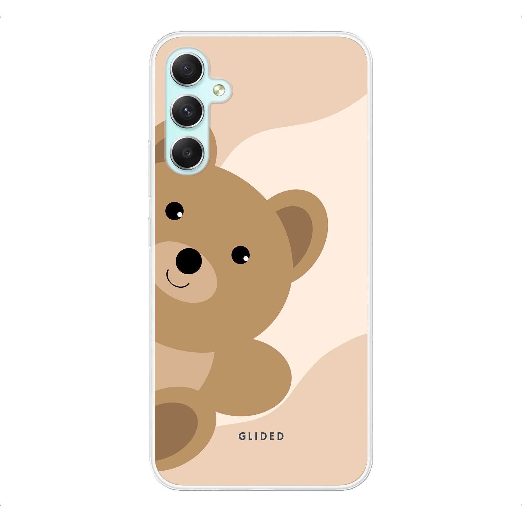 BearLove Right Handyhülle für Samsung Galaxy A34 mit süßem Bärenmotiv, bietet Schutz und Stil.