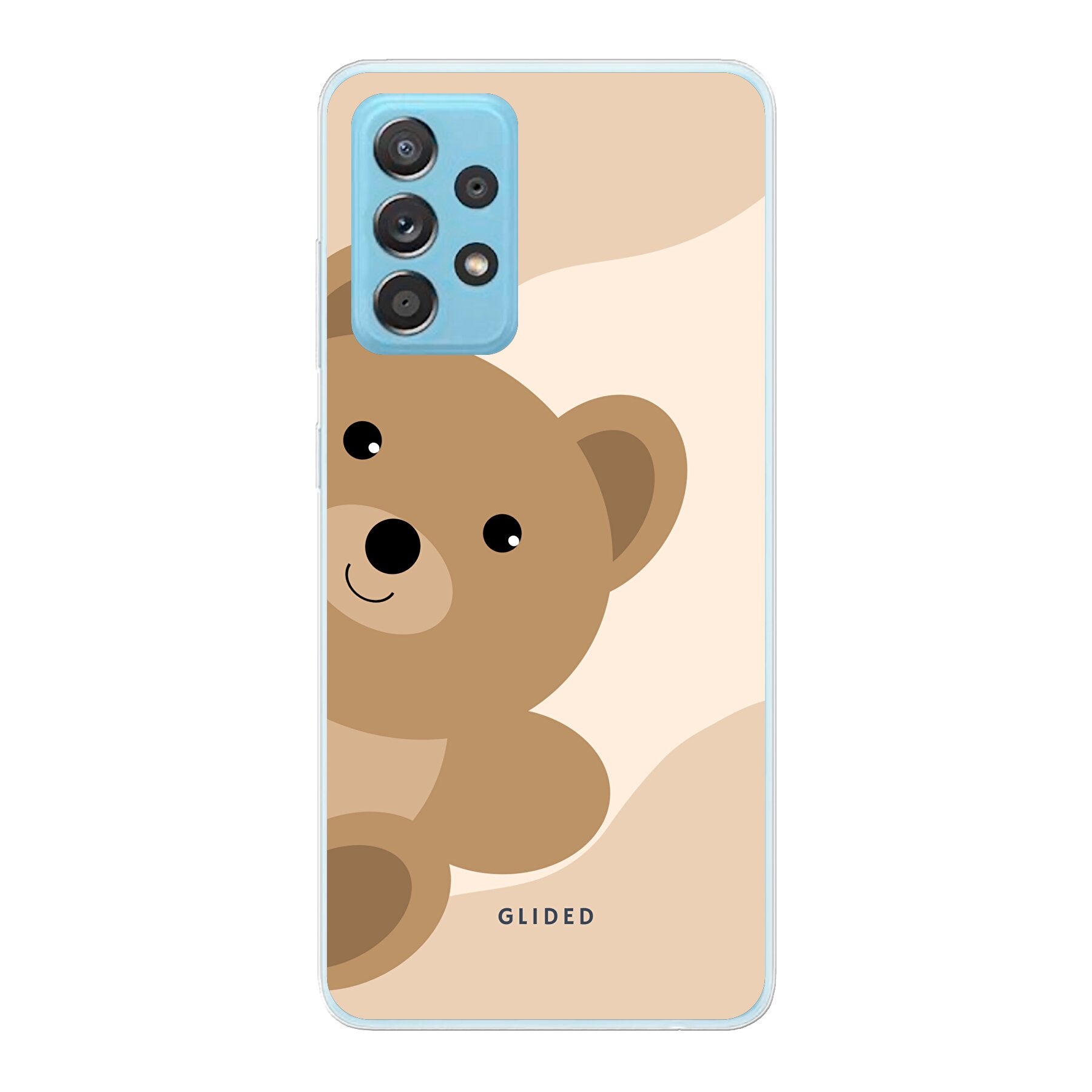 BearLove Right Handyhülle für Samsung Galaxy A73 5G mit süßem Bärenmotiv, bietet Schutz und Stil.