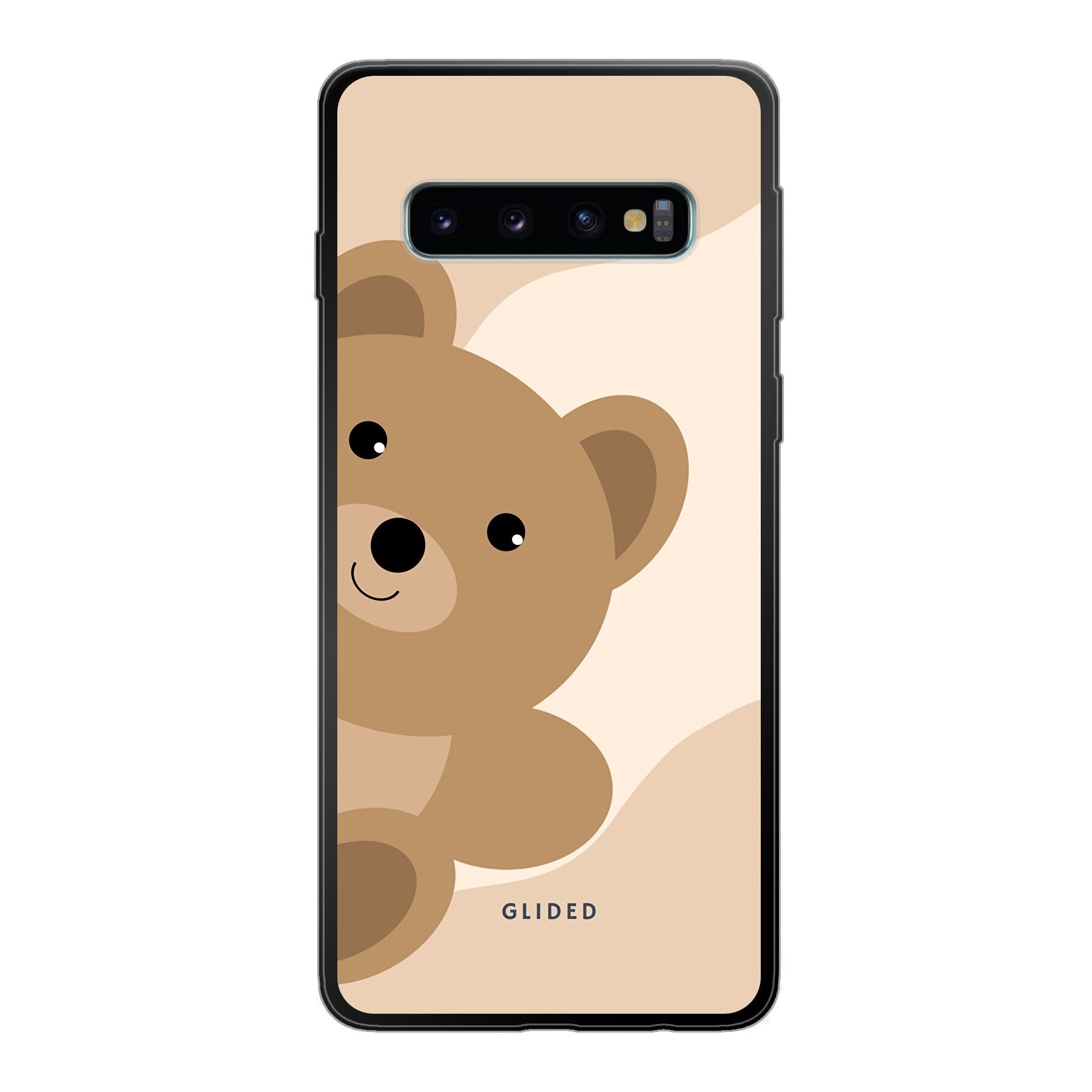 BearLove Handyhülle für Samsung Galaxy S10 mit süßem Bärenmotiv, bietet Schutz und Stil.