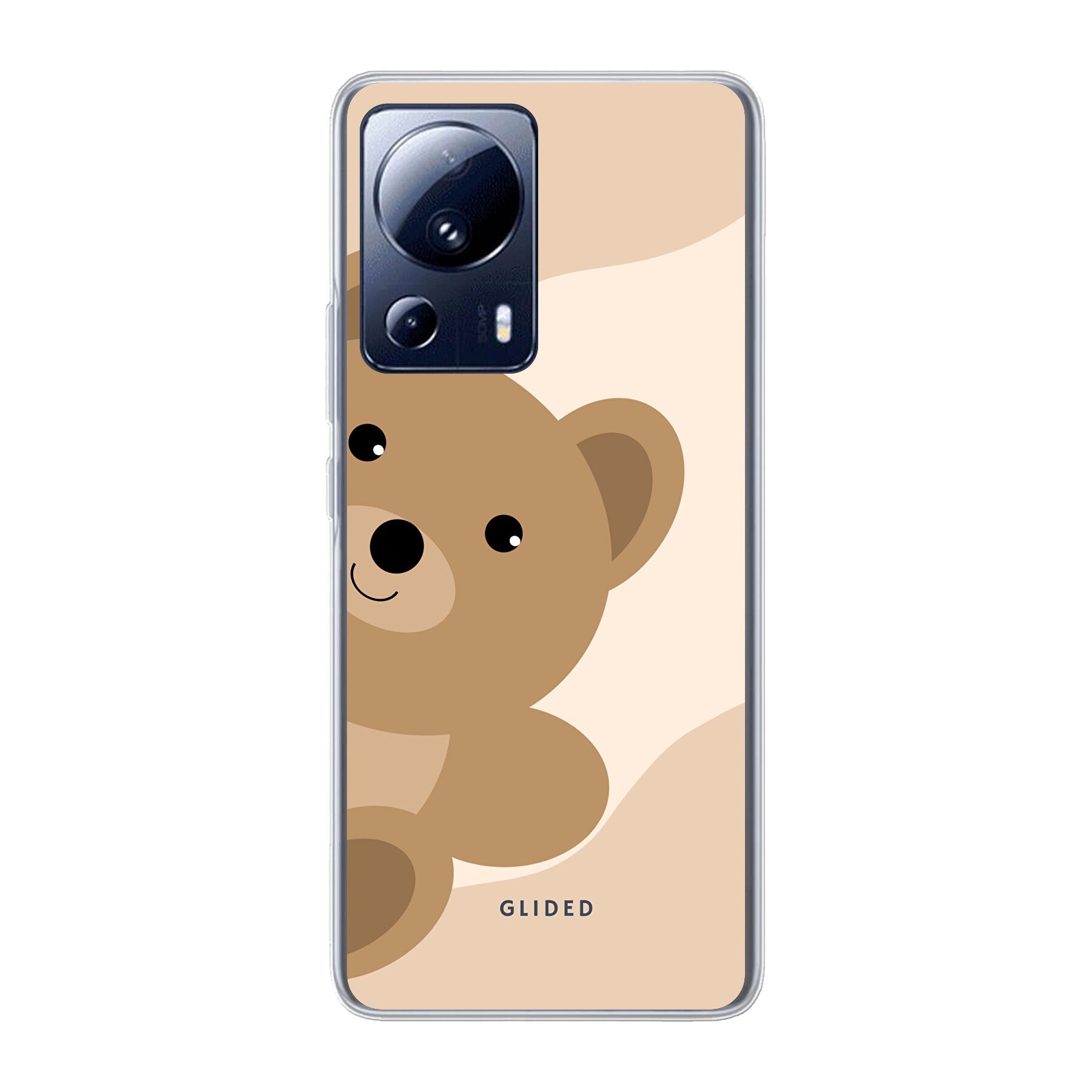 BearLove Right - Xiaomi 13 Lite Handyhülle mit süßem Bärendesign, stoßfestem Schutz und präzisen Aussparungen für alle Funktionen.