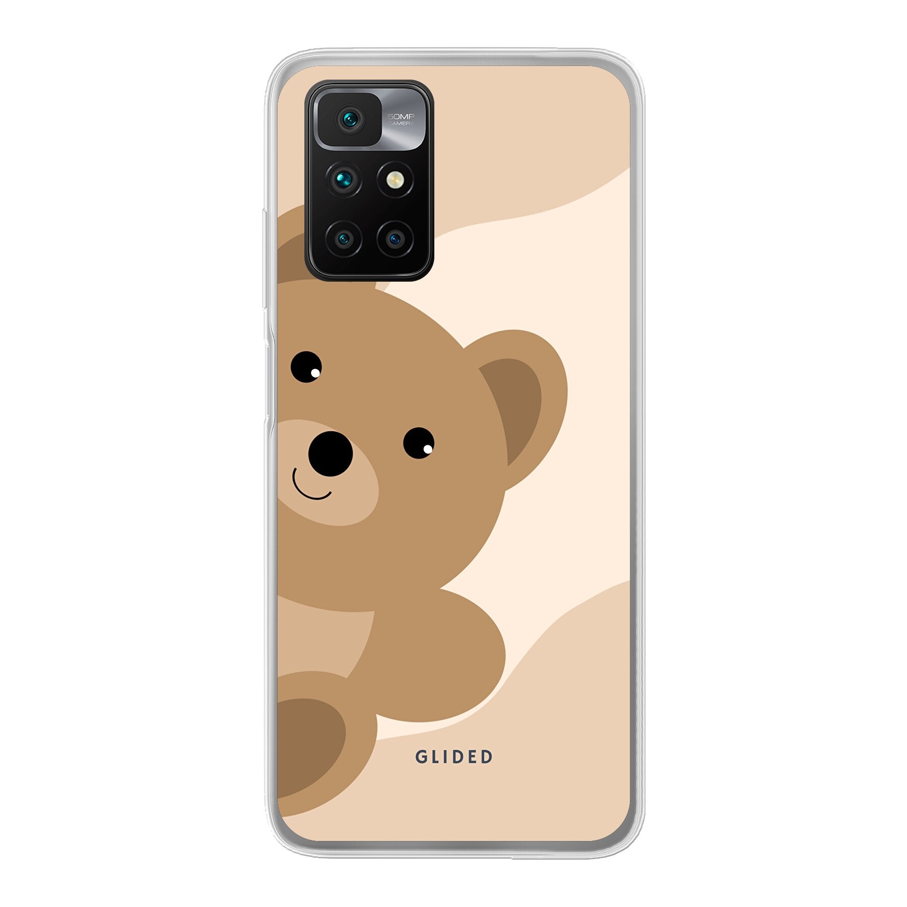 BearLove Right - Xiaomi Redmi 10 Handyhülle mit süßem Bärendesign, bietet Schutz und Stil für dein Smartphone.