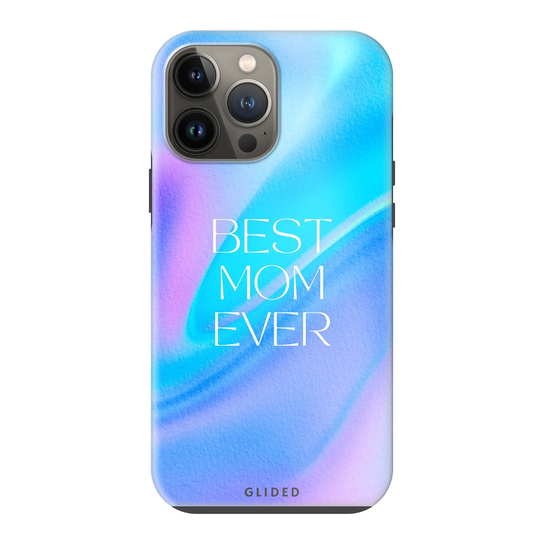 Best Mom iPhone 13 Pro Max Handyhülle mit floralem Design und stoßfestem Schutz, ideal für Mütter.