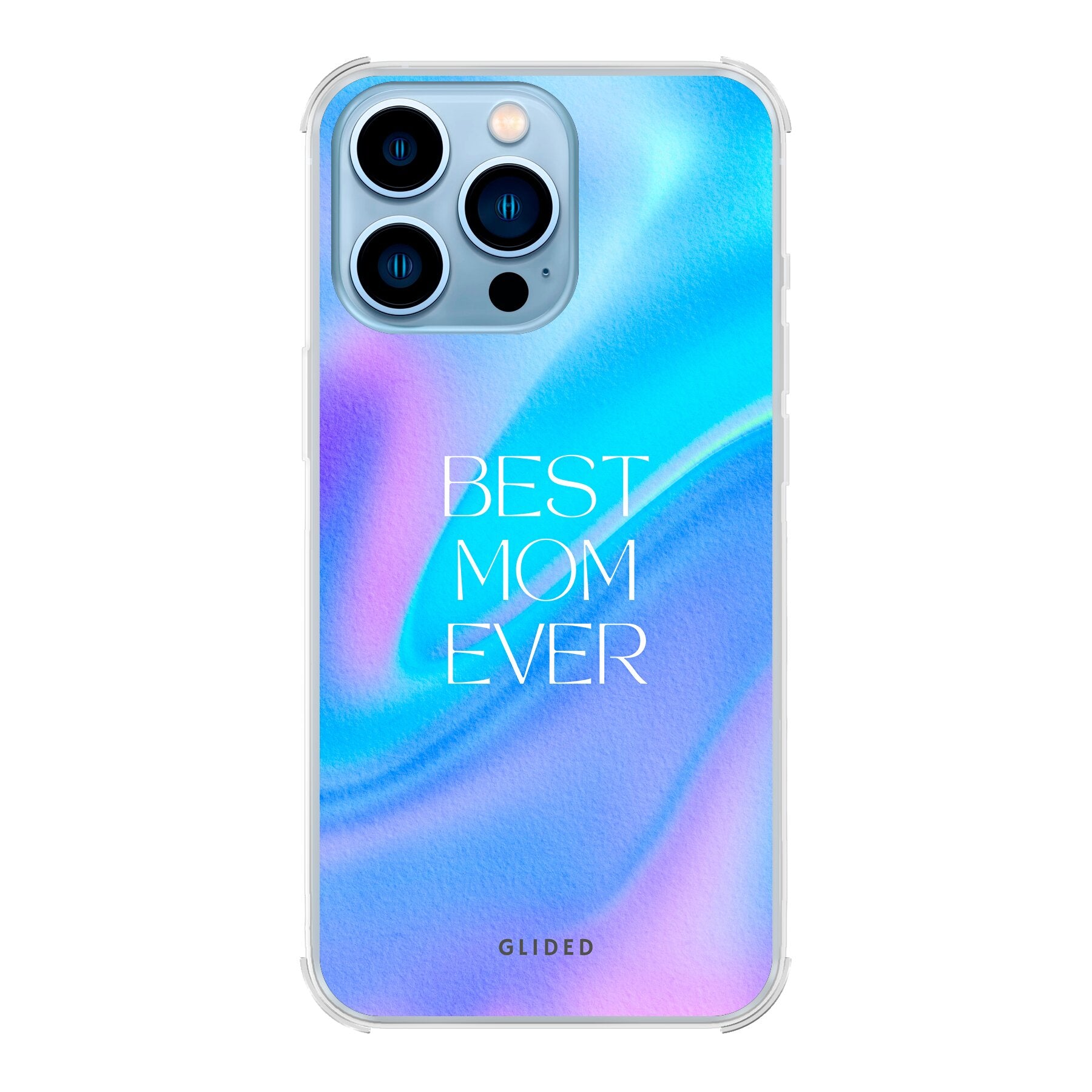 Best Mom iPhone 13 Pro Max Handyhülle mit floralem Design und stoßfestem Schutz, ideal für Mütter.