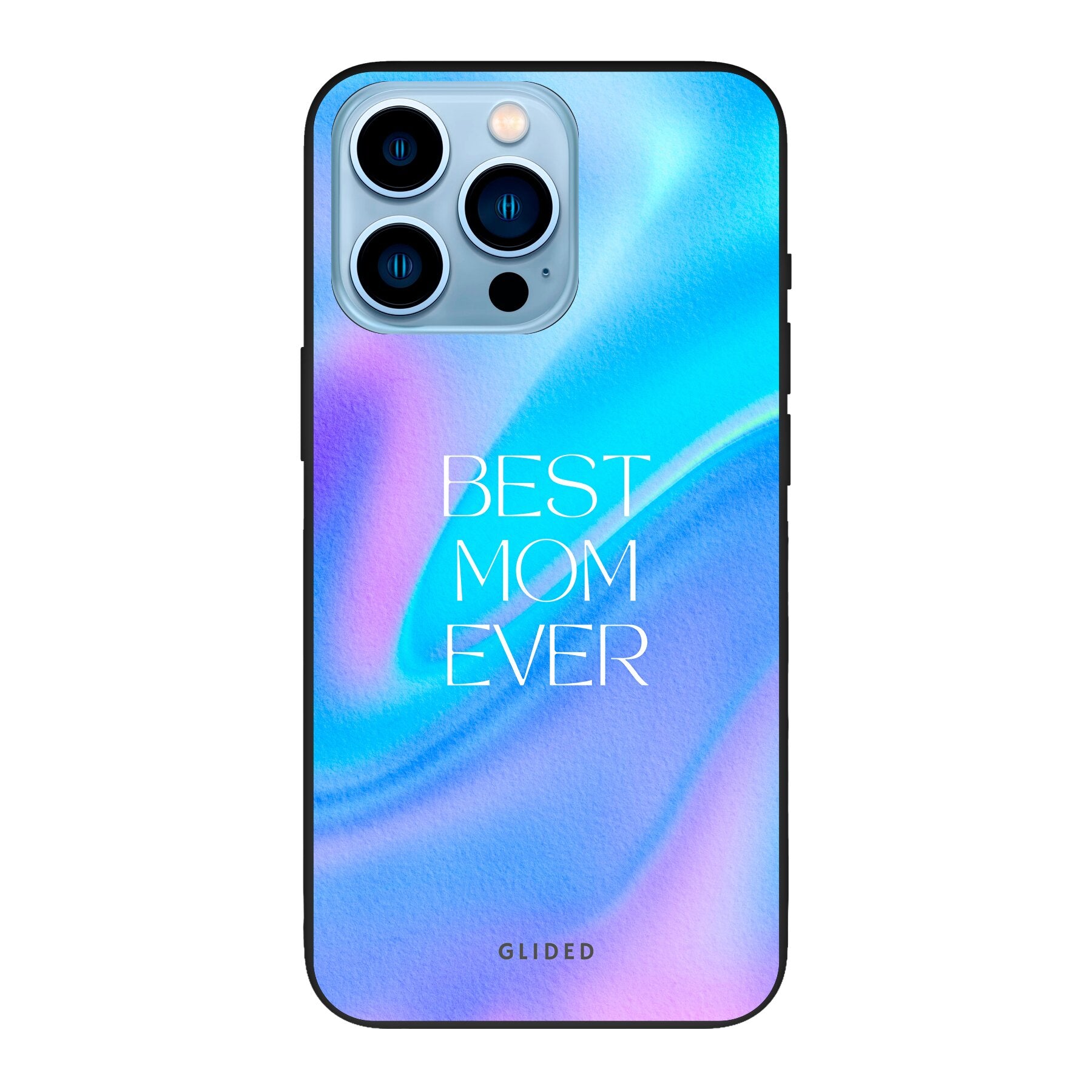 Best Mom iPhone 13 Pro Max Handyhülle mit floralem Design und stoßfestem Schutz, ideal für Mütter.