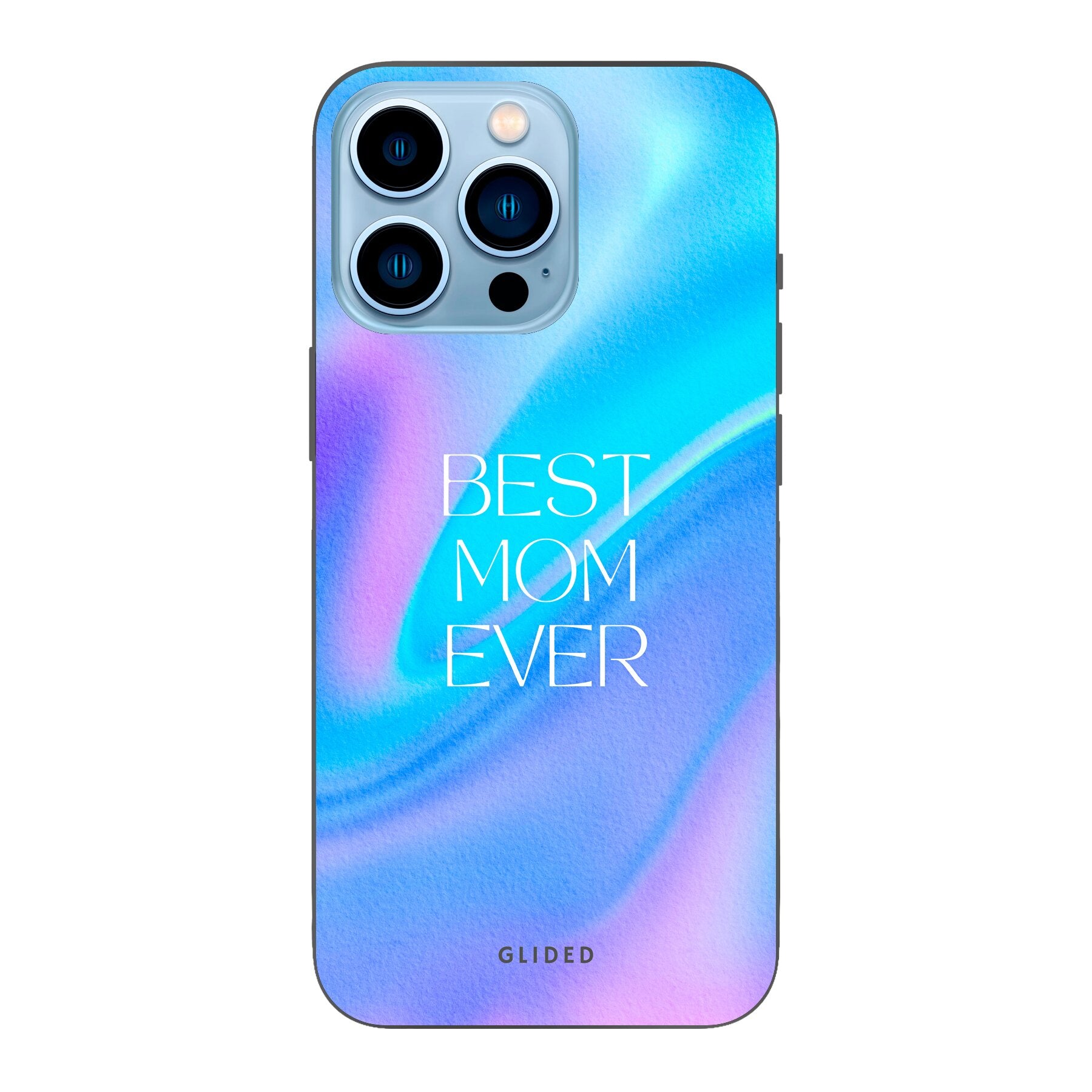 Best Mom iPhone 13 Pro Max Handyhülle mit floralem Design und stoßfestem Schutz, ideal für Mütter.