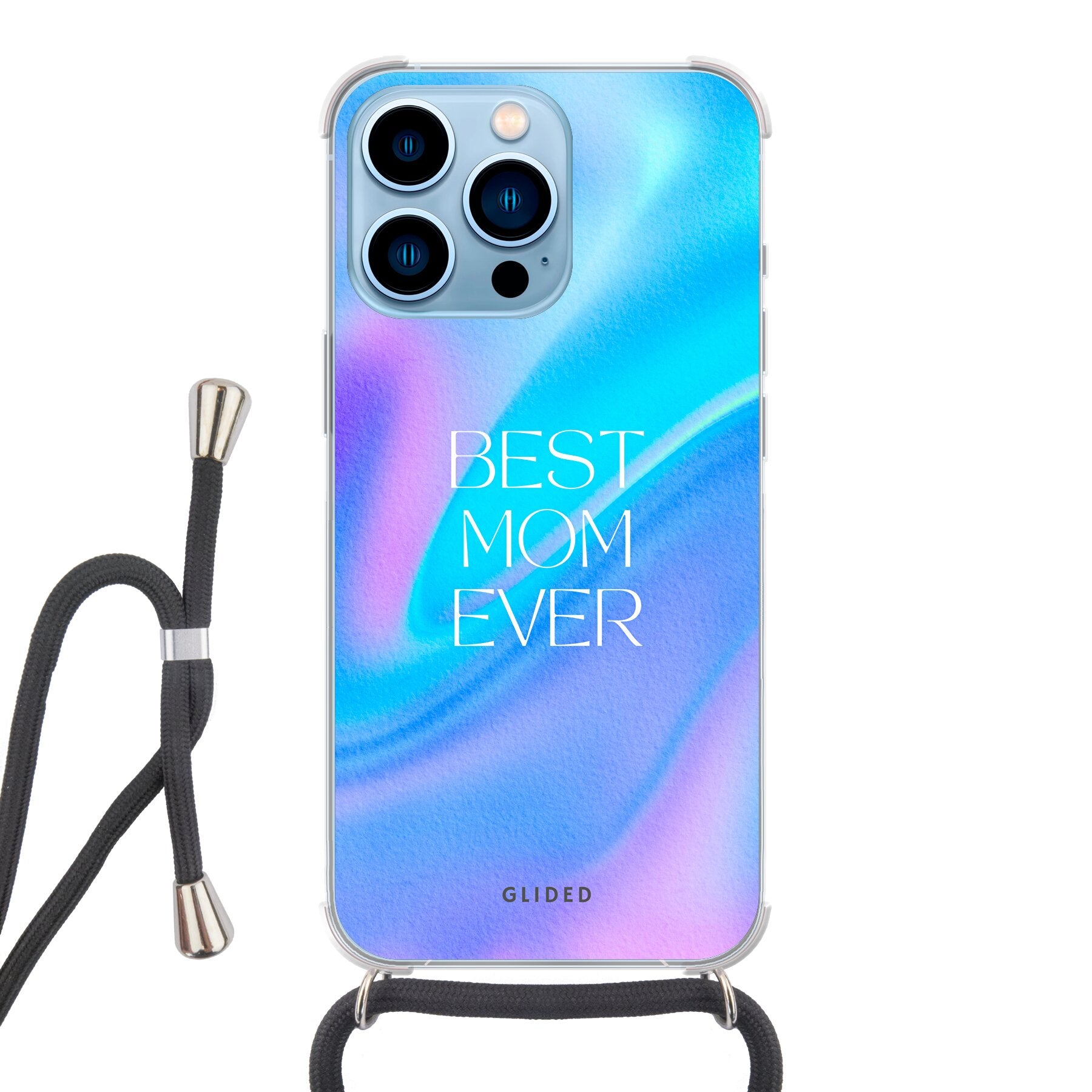 Best Mom iPhone 13 Pro Max Handyhülle mit floralem Design und stoßfestem Schutz, ideal für Mütter.