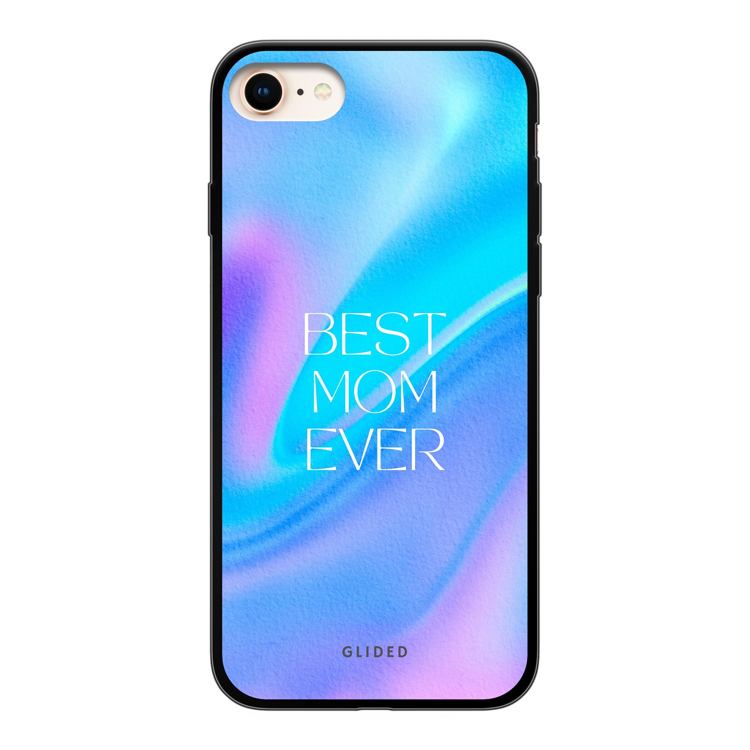 Best Mom iPhone 7 Handyhülle mit floralem Design, das die Liebe und Wertschätzung für Mütter symbolisiert.