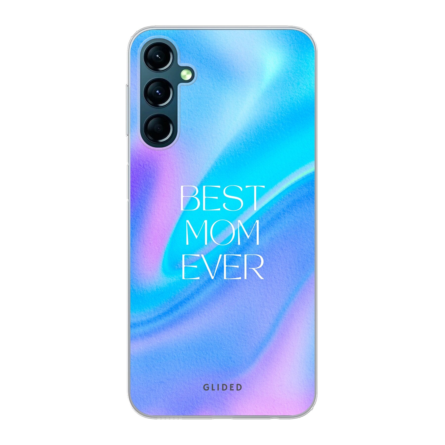 Samsung Galaxy A24 4g Handyhülle mit 'Best Mom' Design, zarten Blumen und liebevollen Details, ideal als Geschenk für Mütter.