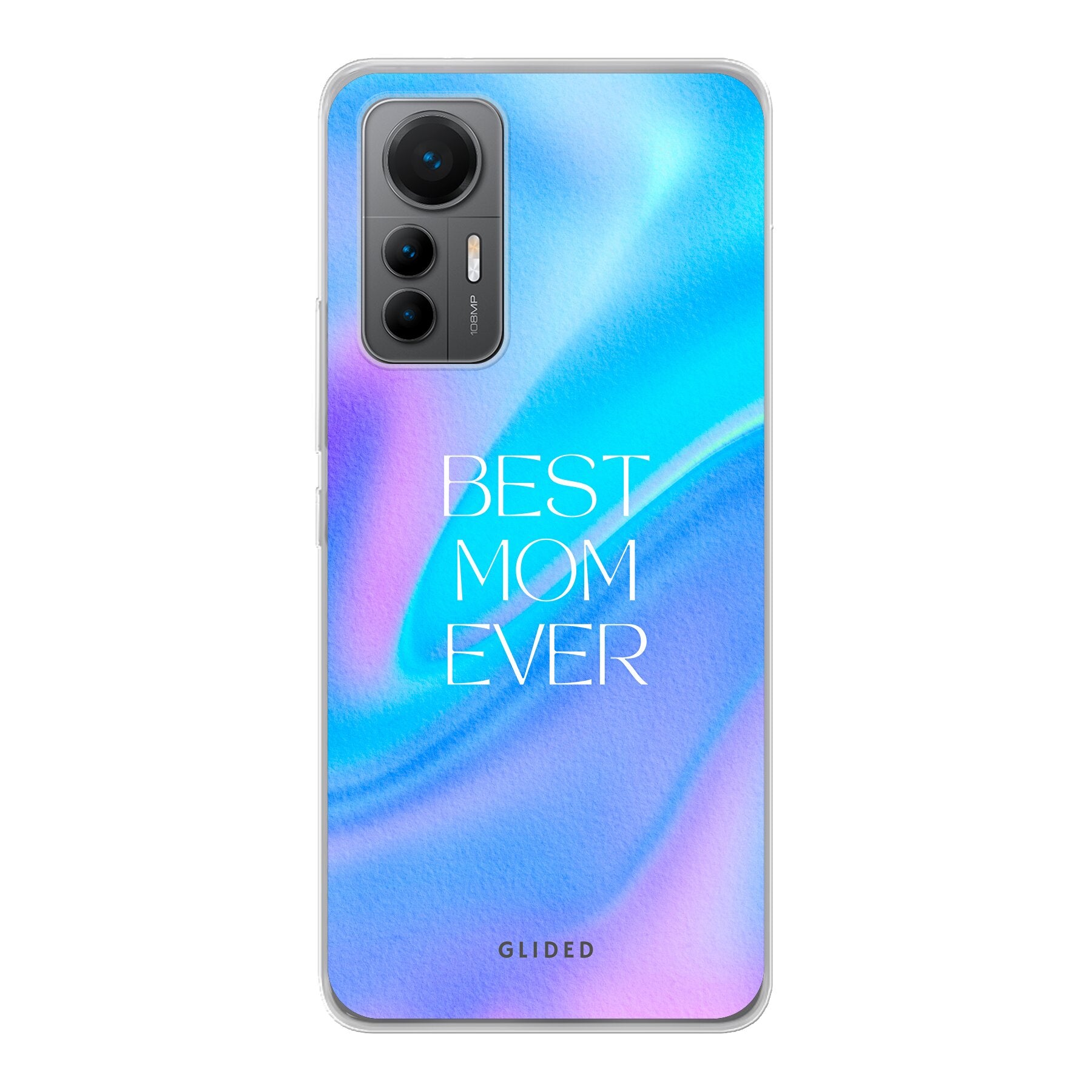 Xiaomi 12 Lite Handyhülle mit 'Best Mom' Design, zarten Blumen und liebevollen Details, idealer Schutz für das Smartphone.