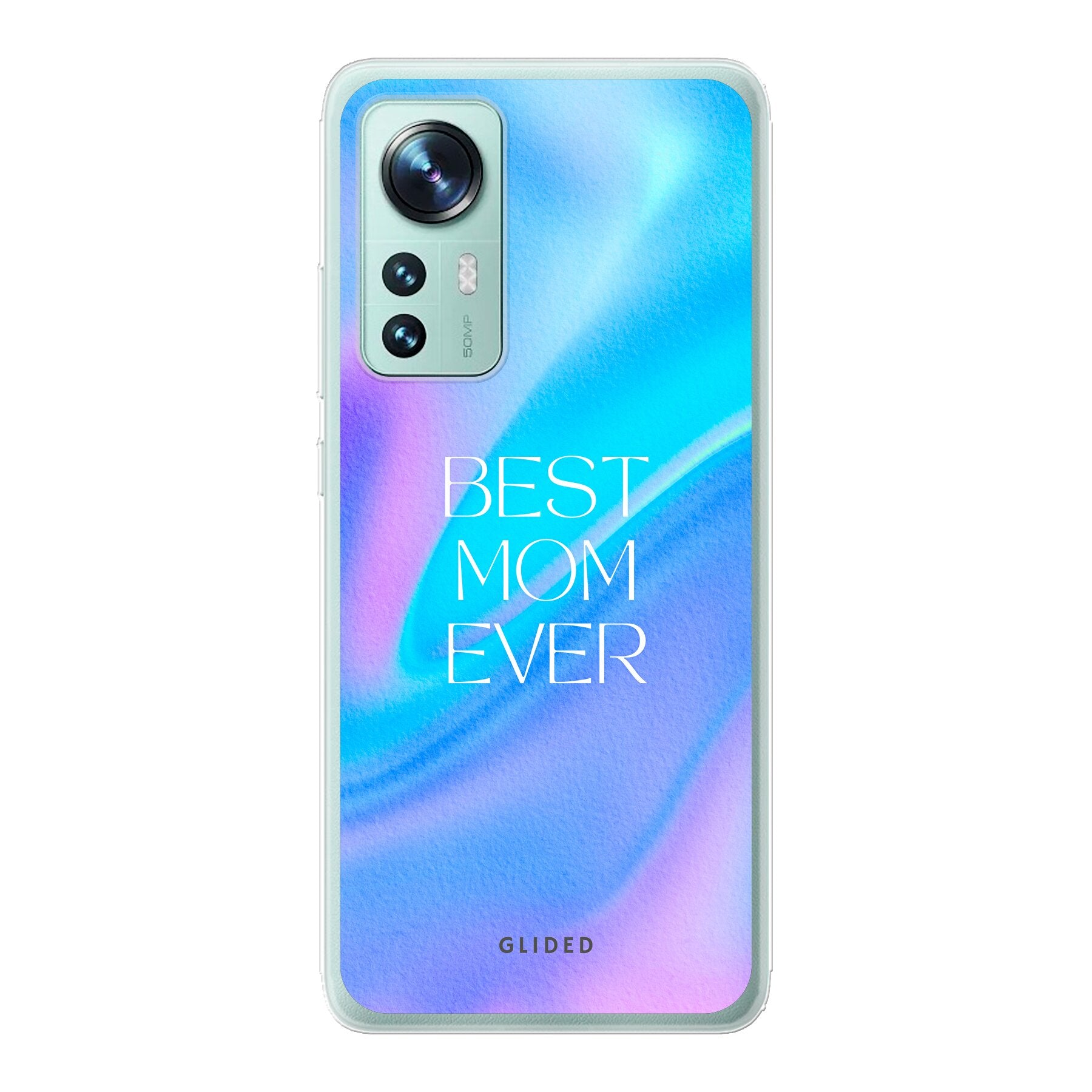 Xiaomi 12 Pro Handyhülle mit 'Best Mom' Design, zarten Blumen und liebevollen Details, idealer Schutz für das Smartphone.