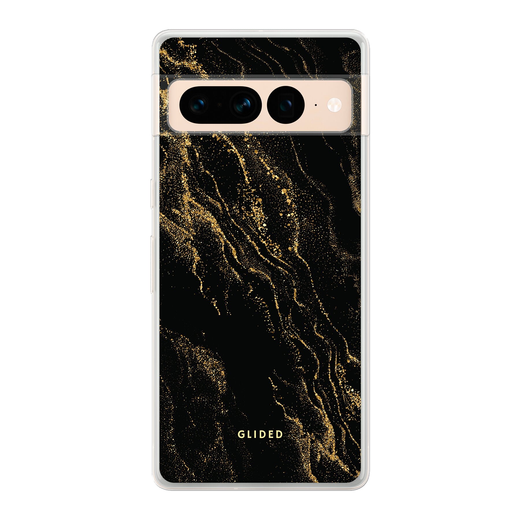 Elegante Black Marble Handyhülle für Google Pixel 7 Pro mit luxuriösem Marmordesign, bietet stilvollen Schutz und präzise Aussparungen.