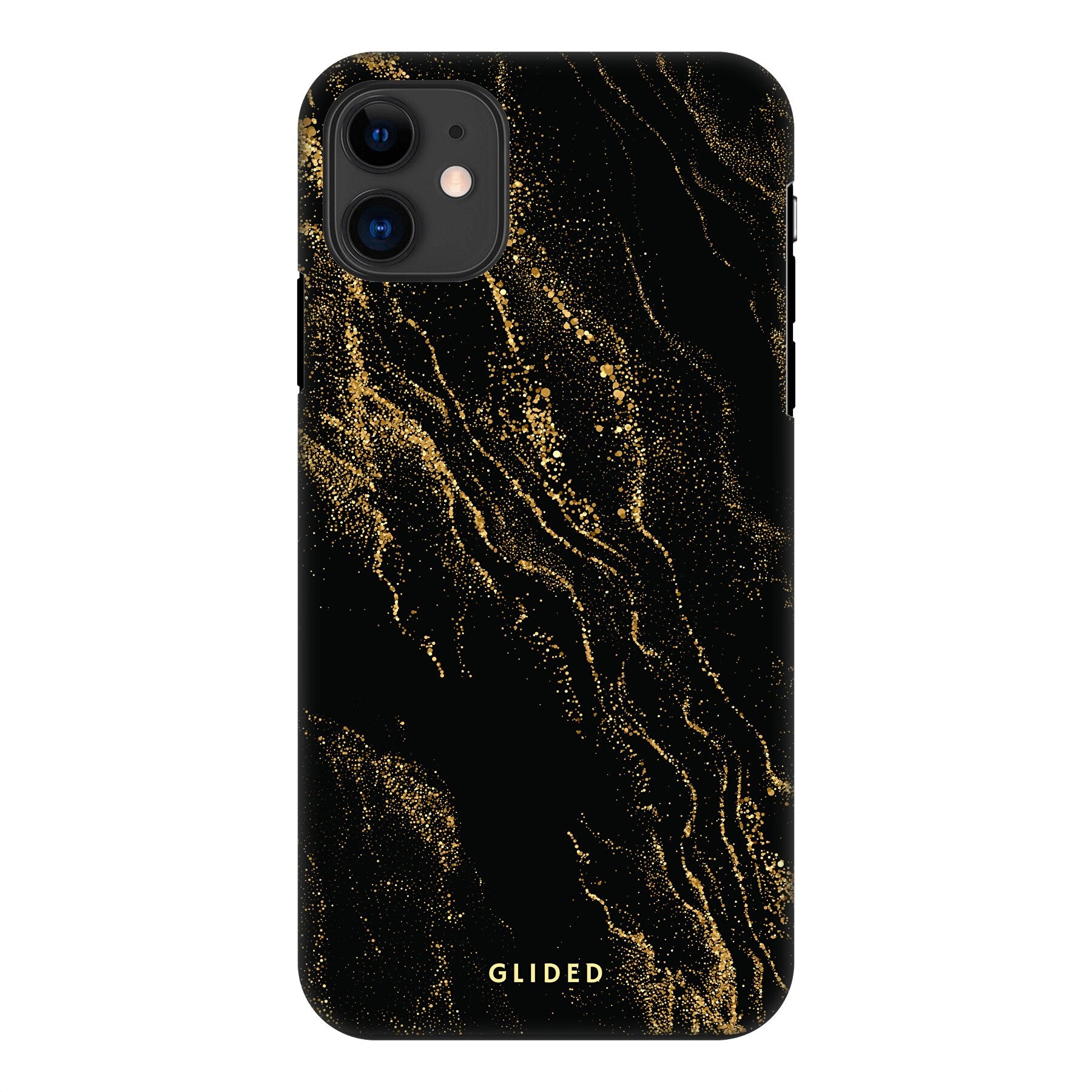 Elegante Black Marble iPhone 11 Handyhülle mit luxuriösem Marmordesign, idealer Schutz und schlankes Profil.