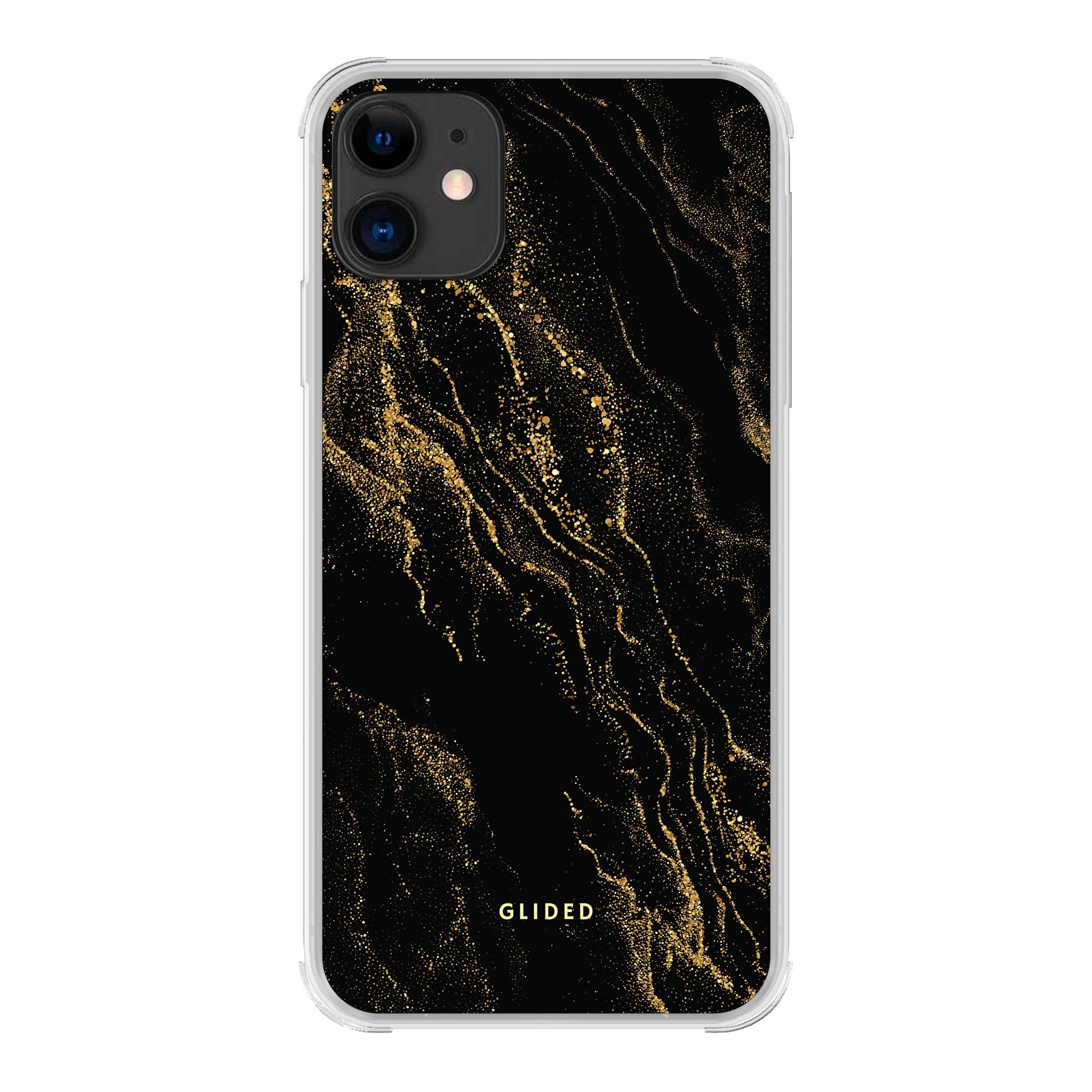 Elegante Black Marble iPhone 11 Handyhülle mit luxuriösem Marmordesign, idealer Schutz und schlankes Profil.