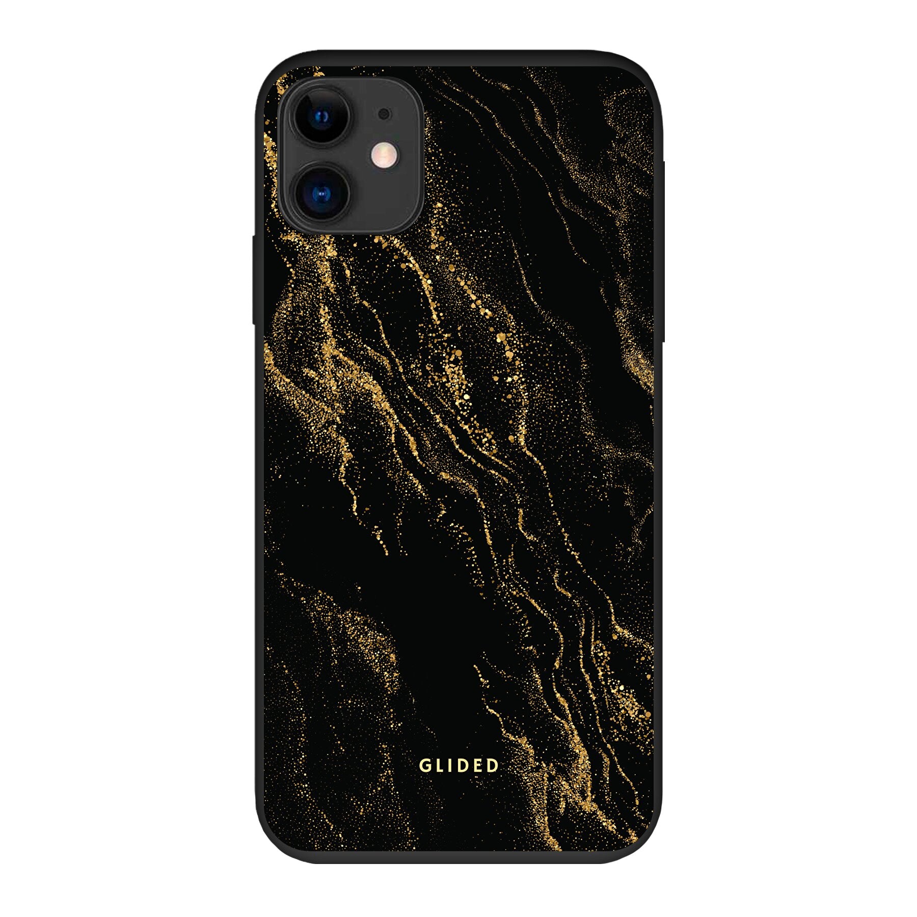 Elegante Black Marble iPhone 11 Handyhülle mit luxuriösem Marmordesign, idealer Schutz und schlankes Profil.