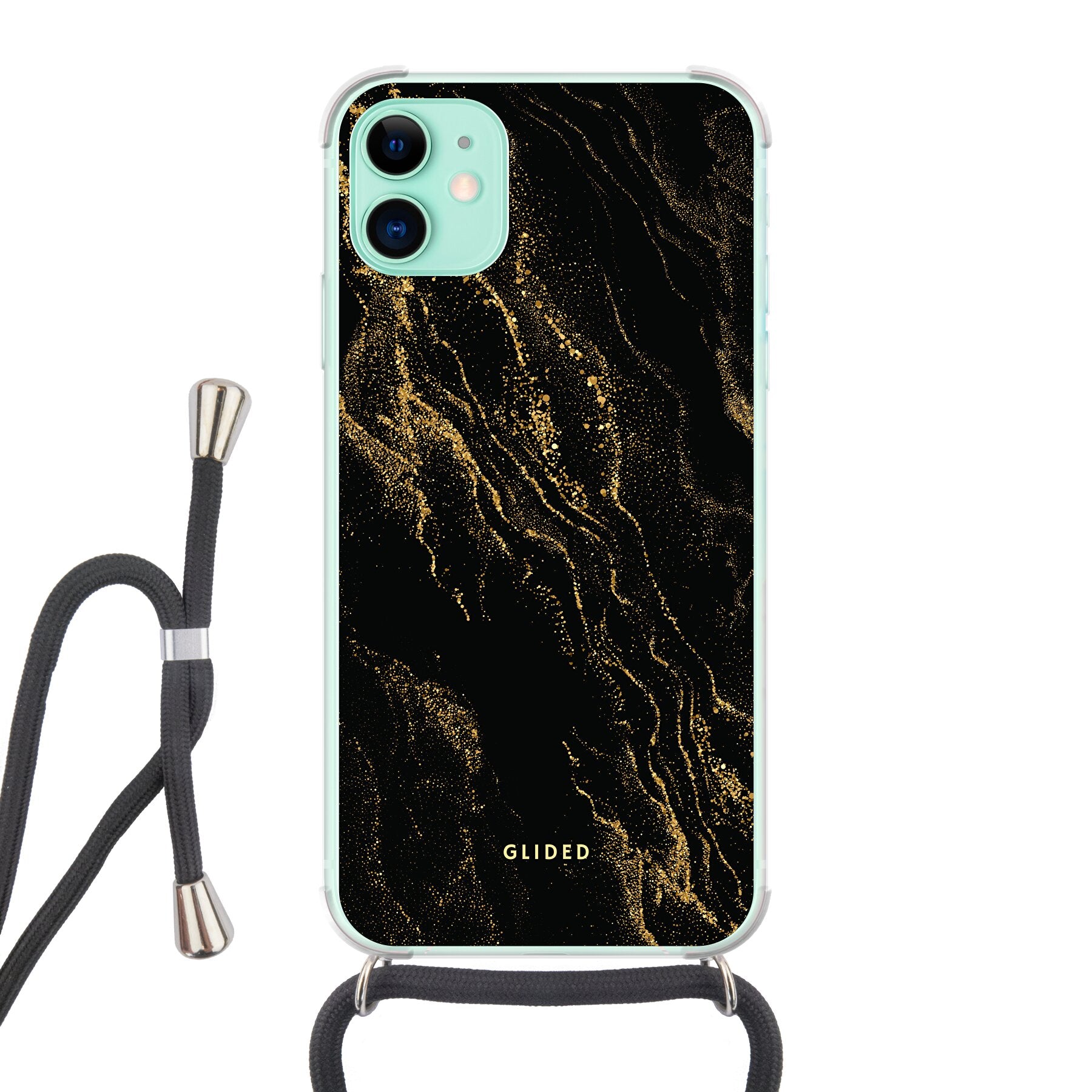 Elegante Black Marble iPhone 11 Handyhülle mit luxuriösem Marmordesign, idealer Schutz und schlankes Profil.