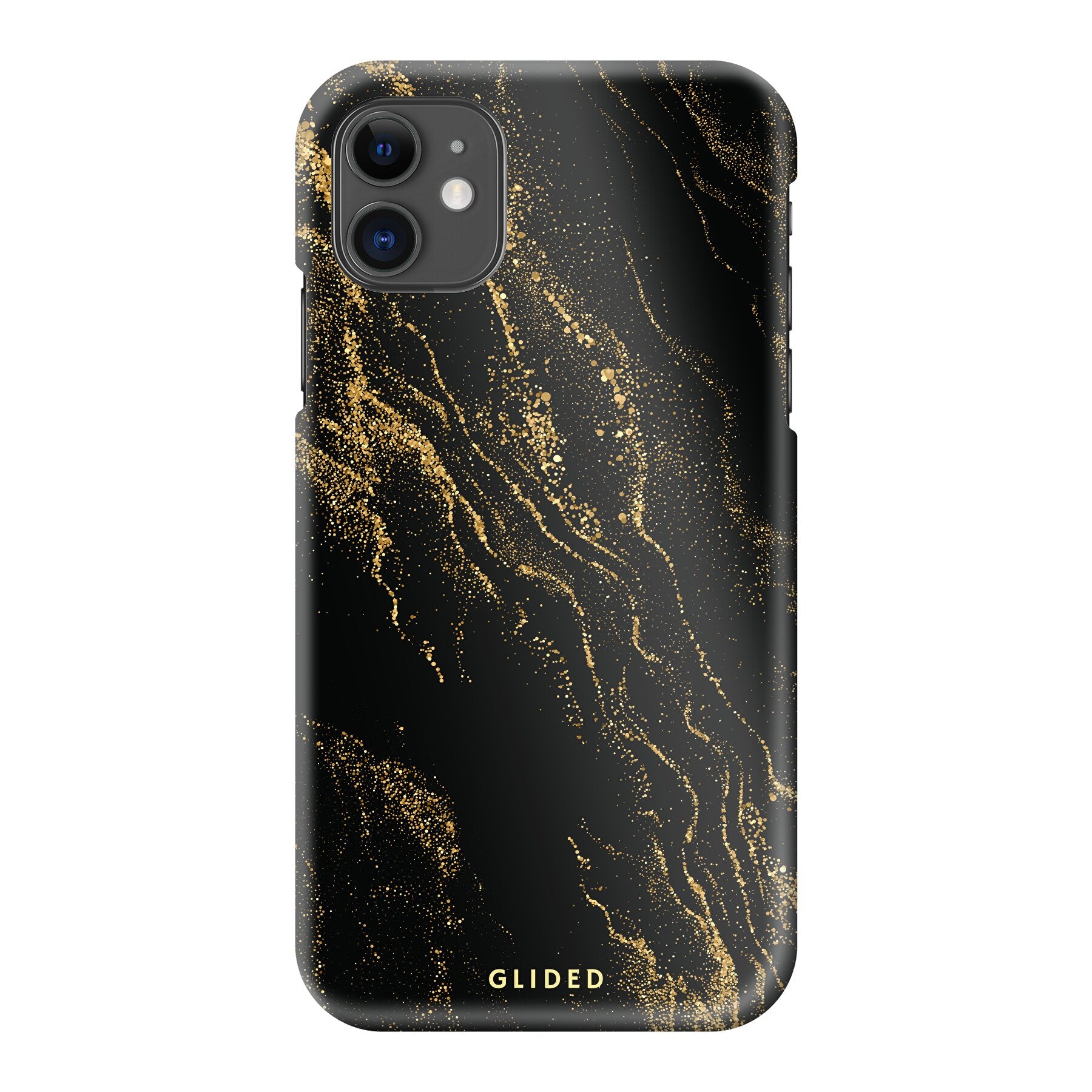 Elegante Black Marble iPhone 11 Handyhülle mit luxuriösem Marmordesign, idealer Schutz und schlankes Profil.