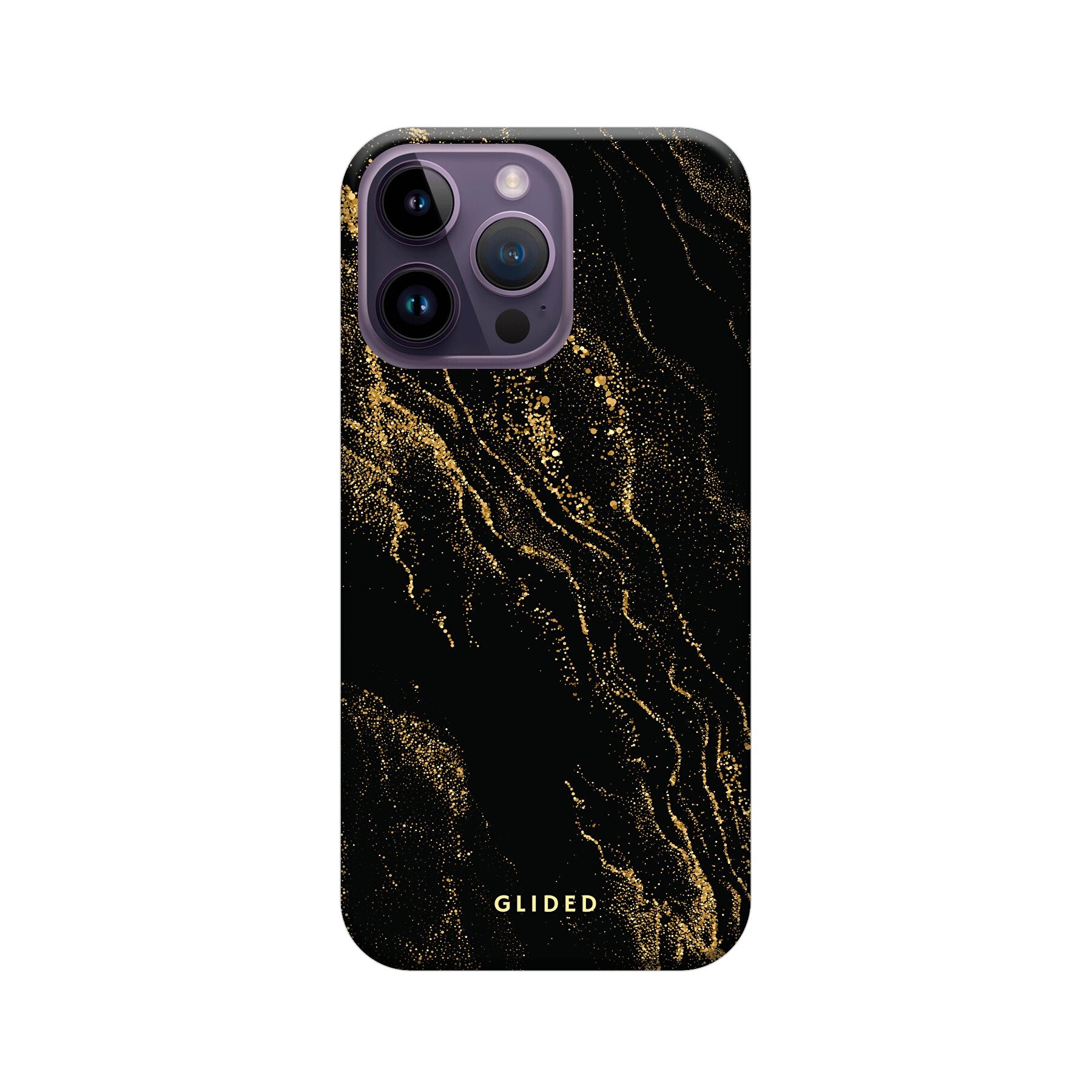 Elegante Black Marble iPhone 15 Pro Max Handyhülle mit luxuriösem schwarzem Marmordesign, idealer Schutz und schlankes Design.