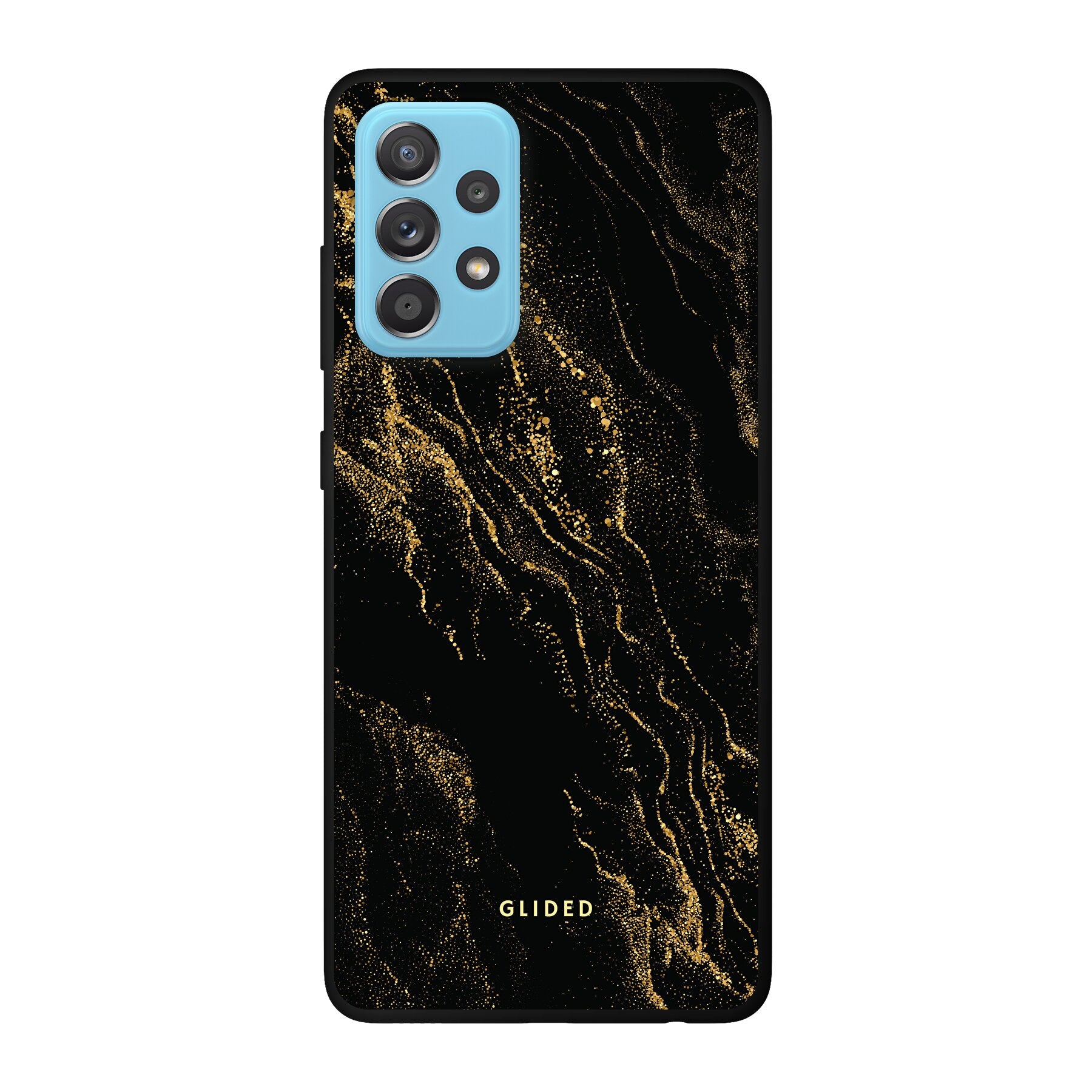 Elegante Black Marble Handyhülle für Samsung Galaxy A52, A52 5G und A52s 5G mit luxuriösem Marmordesign.