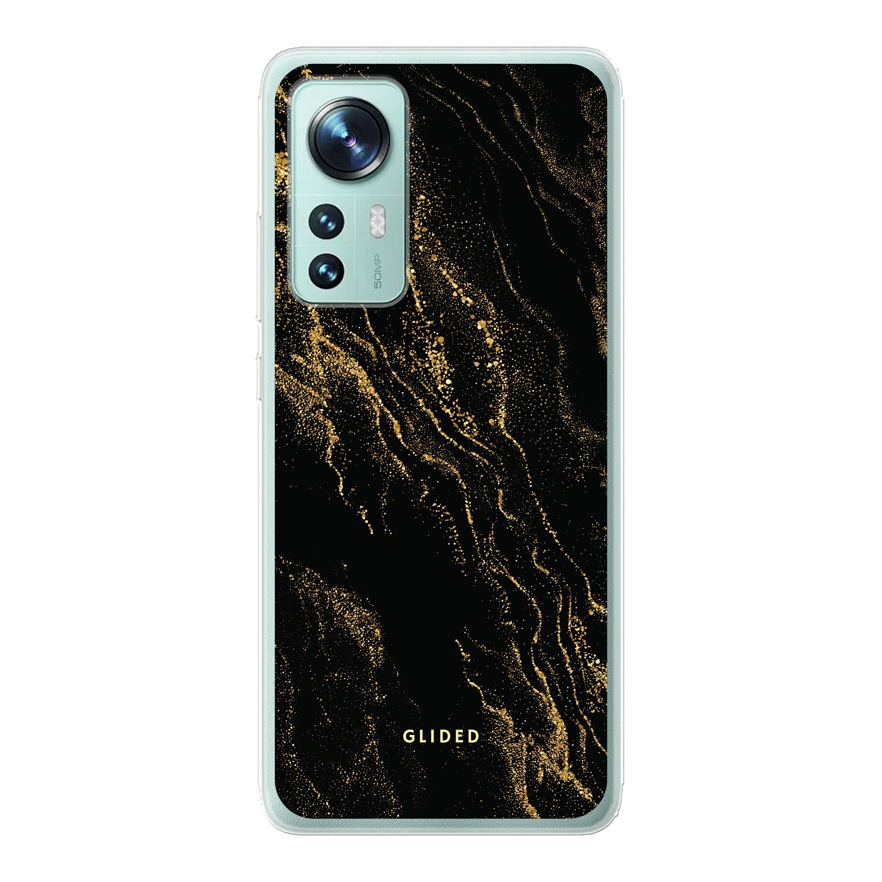 Elegante Black Marble Handyhülle für Xiaomi 12 Pro mit luxuriösem Marmordesign und stoßfestem Schutz.