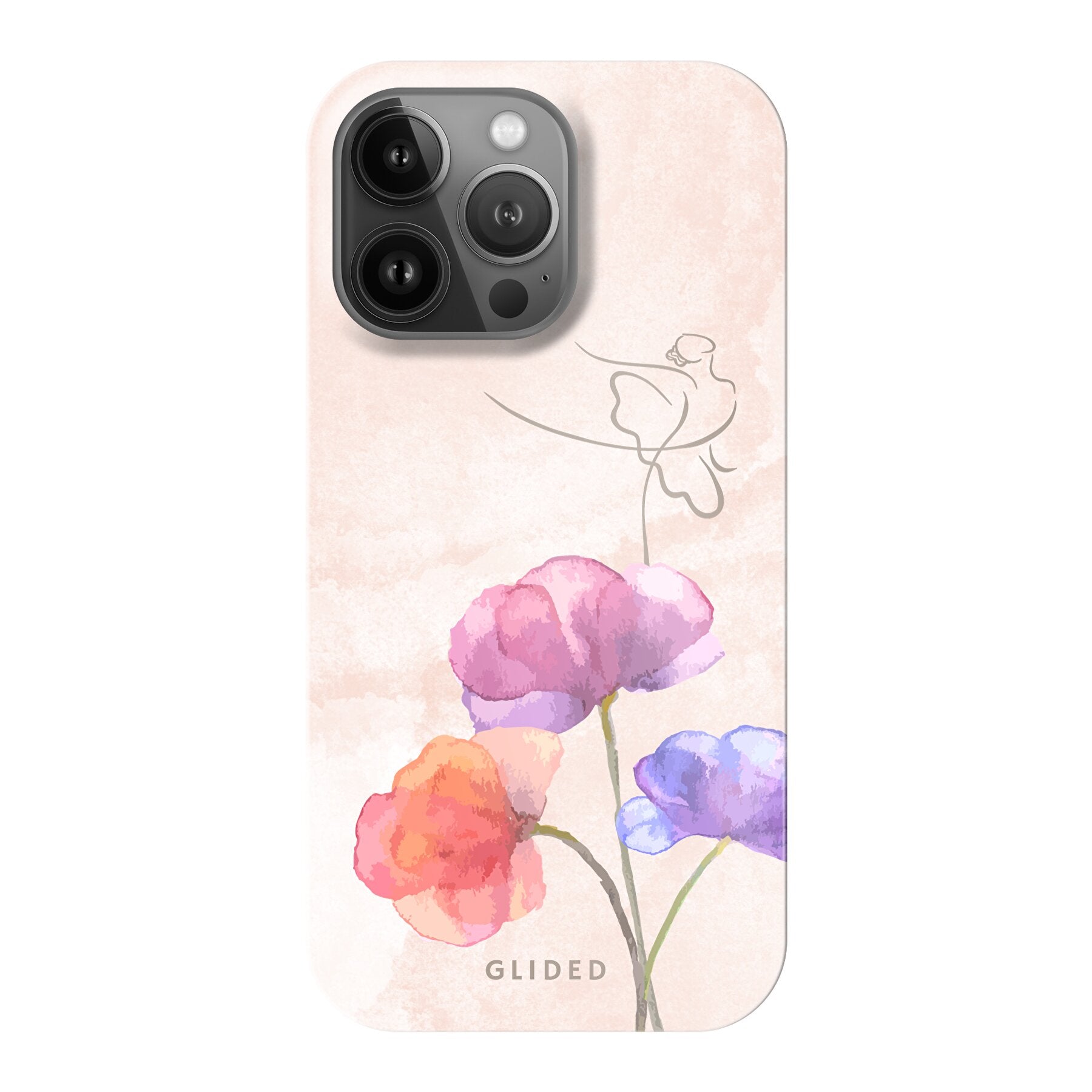 Blossom iPhone 13 Pro Handyhülle mit Ballerina-Design in zarten Pastellfarben, elegant und schützend.