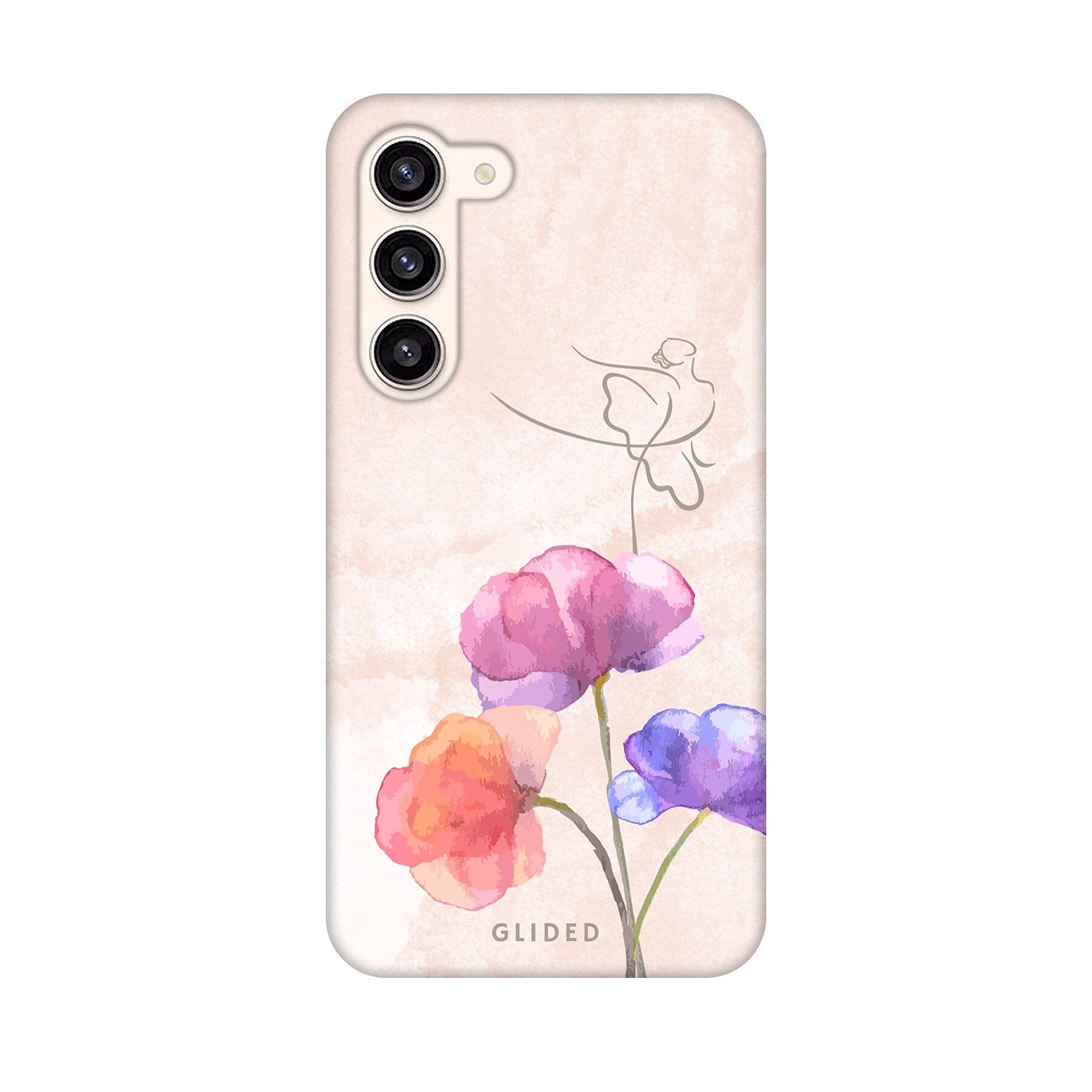 Blossom Handyhülle für Samsung Galaxy S23 Plus mit Ballerina-Design in zarten Pastellfarben, idealer Schutz und eleganter Look.