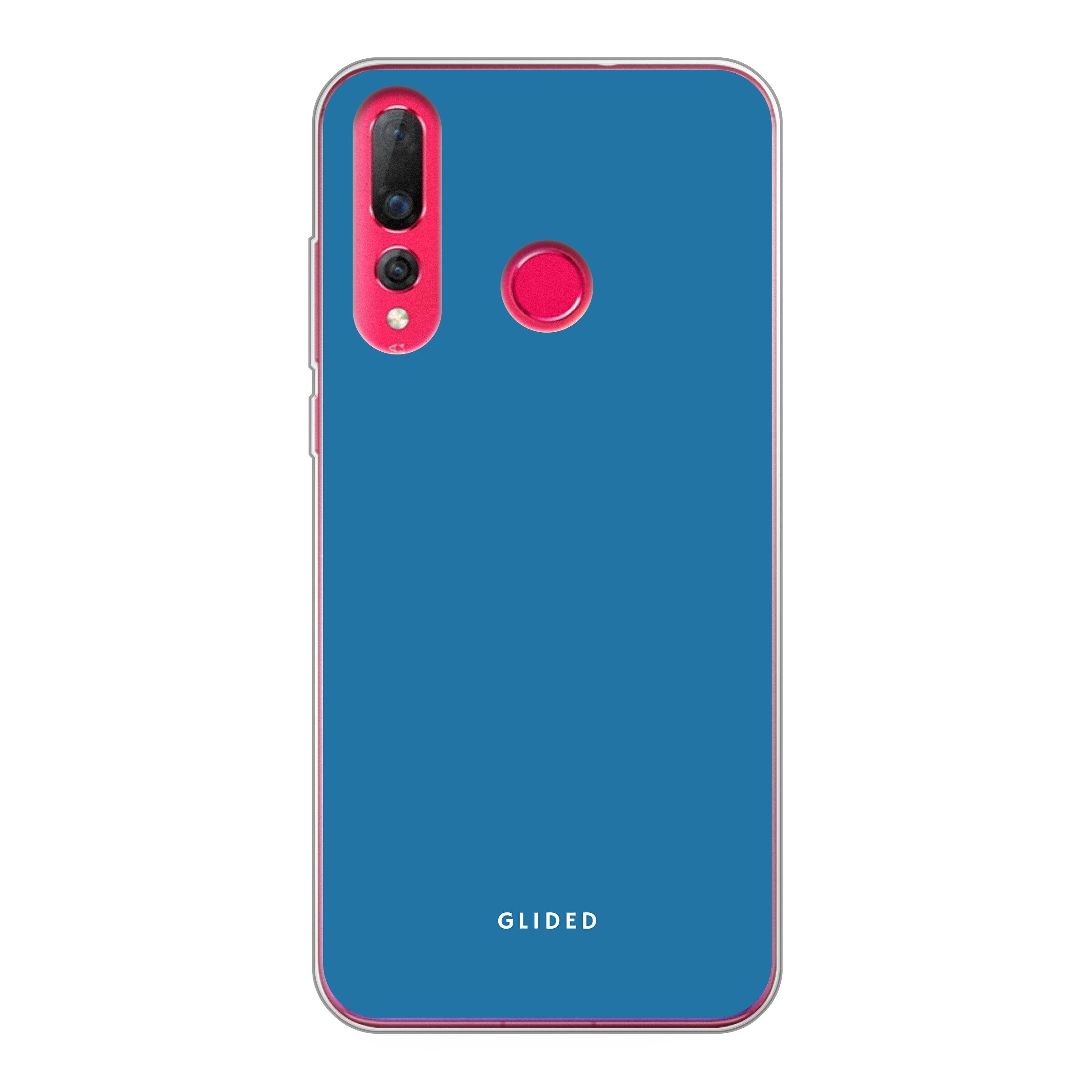 Blue Delight Handyhülle für Huawei P30 Lite in bezauberndem Blauton, bietet stilvollen Schutz und elegantes Design.