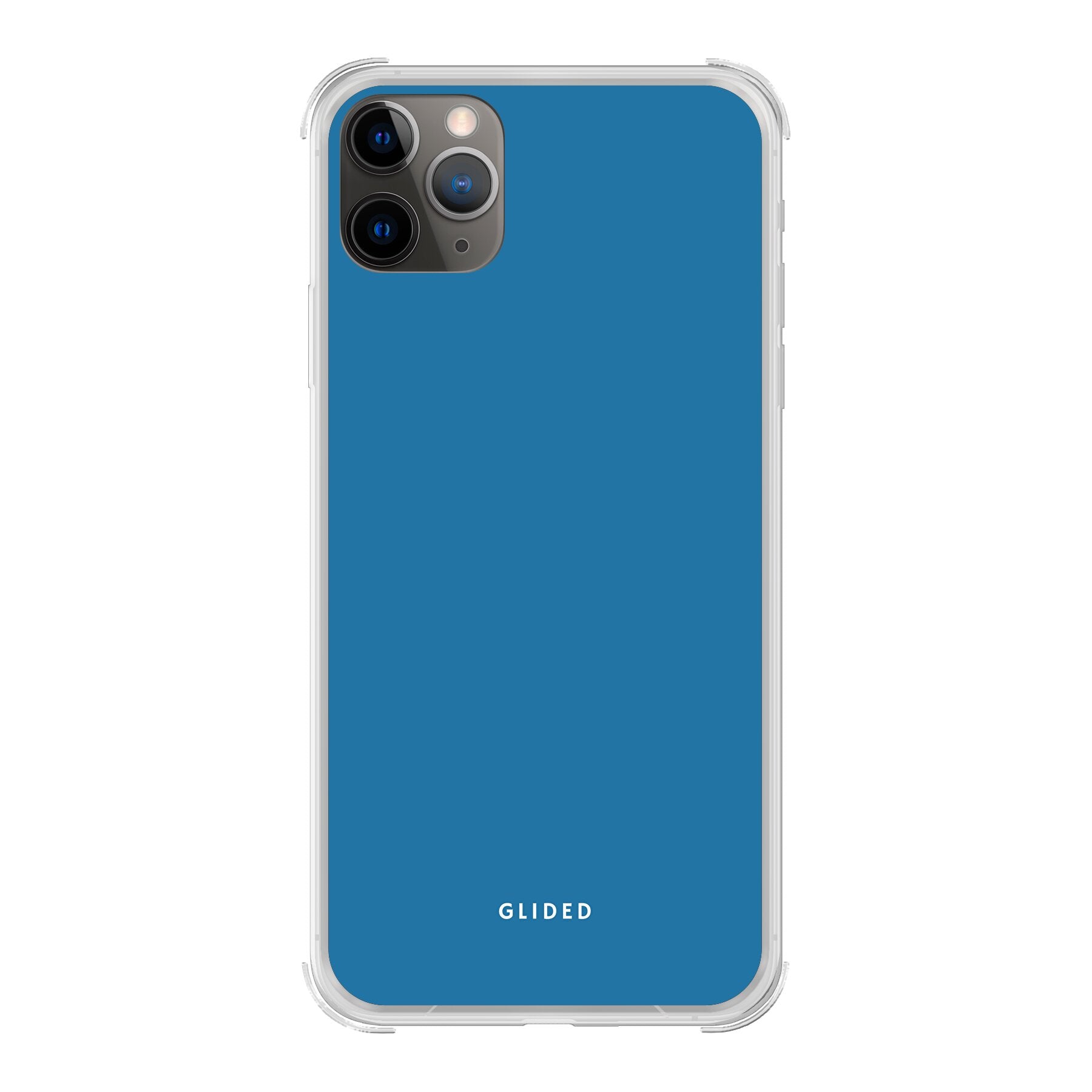 Blue Delight Handyhülle für iPhone 11 Pro in bezauberndem Blauton, bietet stilvollen Schutz und elegantes Design.