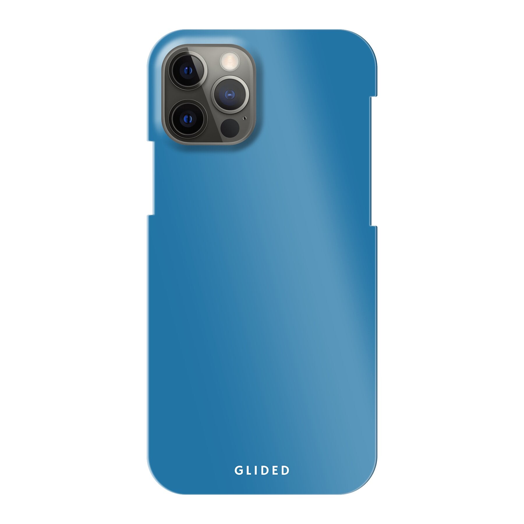 Blue Delight Handyhülle für iPhone 12 Pro in bezauberndem Blauton, bietet stilvollen Schutz und elegantes Design.