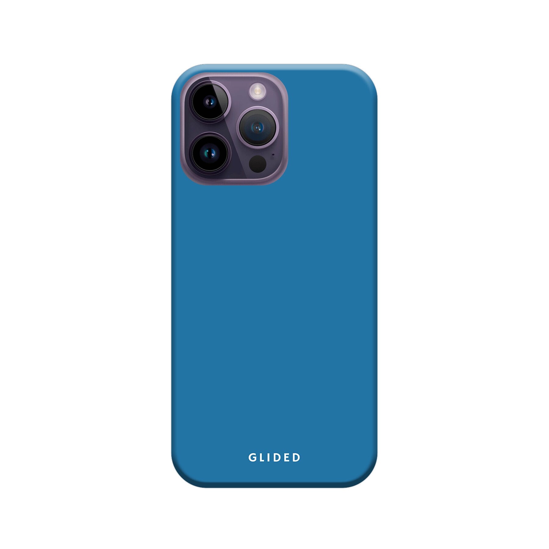 Blue Delight Handyhülle für iPhone 15 Pro Max in bezauberndem Blauton, bietet eleganten Schutz und stilvolles Design.