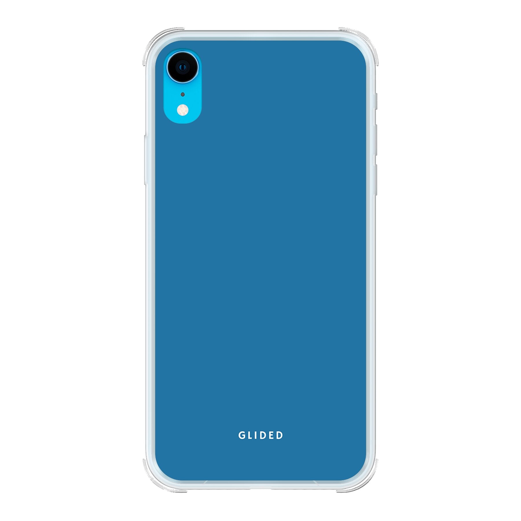 Blue Delight Handyhülle für iPhone XR in bezauberndem Blauton, bietet stilvollen Schutz und elegantes Design.