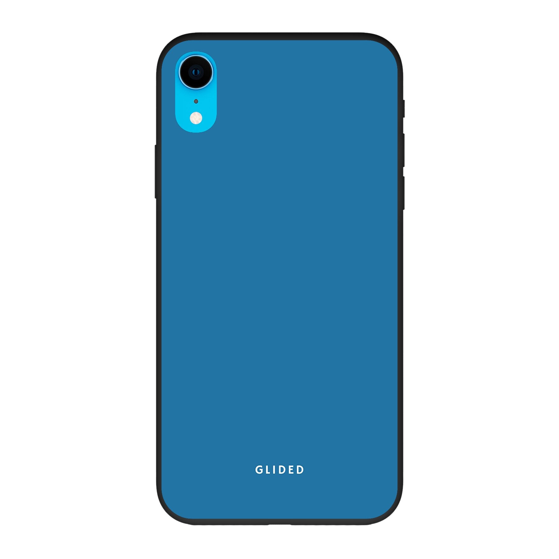 Blue Delight Handyhülle für iPhone XR in bezauberndem Blauton, bietet stilvollen Schutz und elegantes Design.