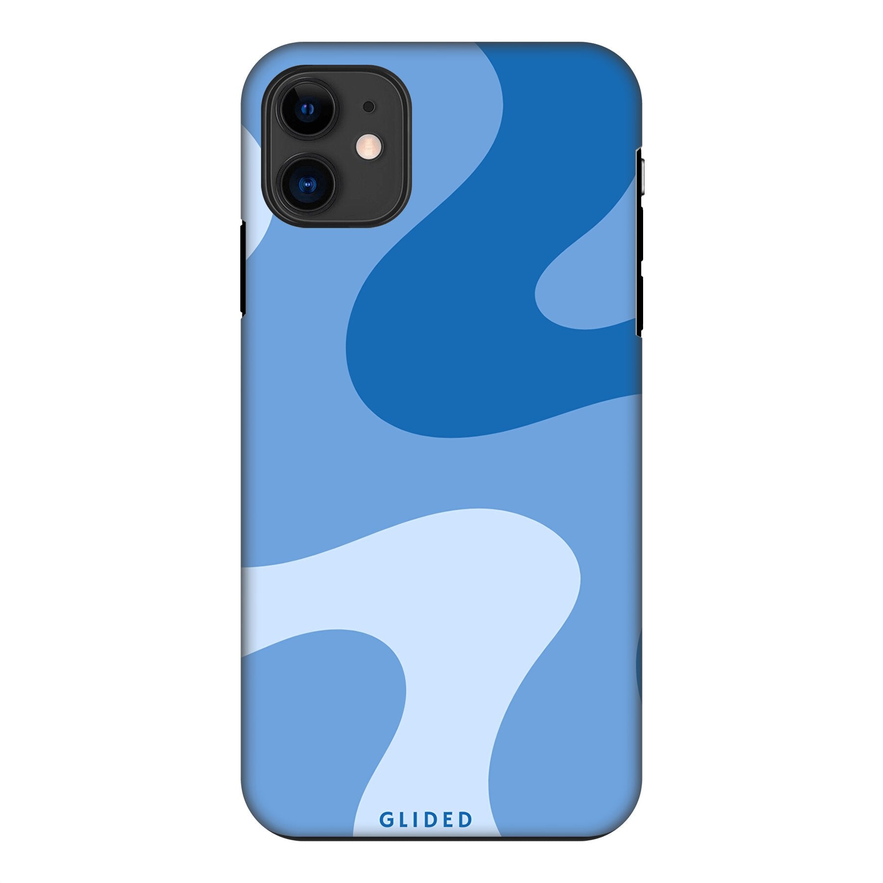 Blue Wave Handyhülle für iPhone 11 mit abstraktem Design in Blau, bietet Schutz und Stil.