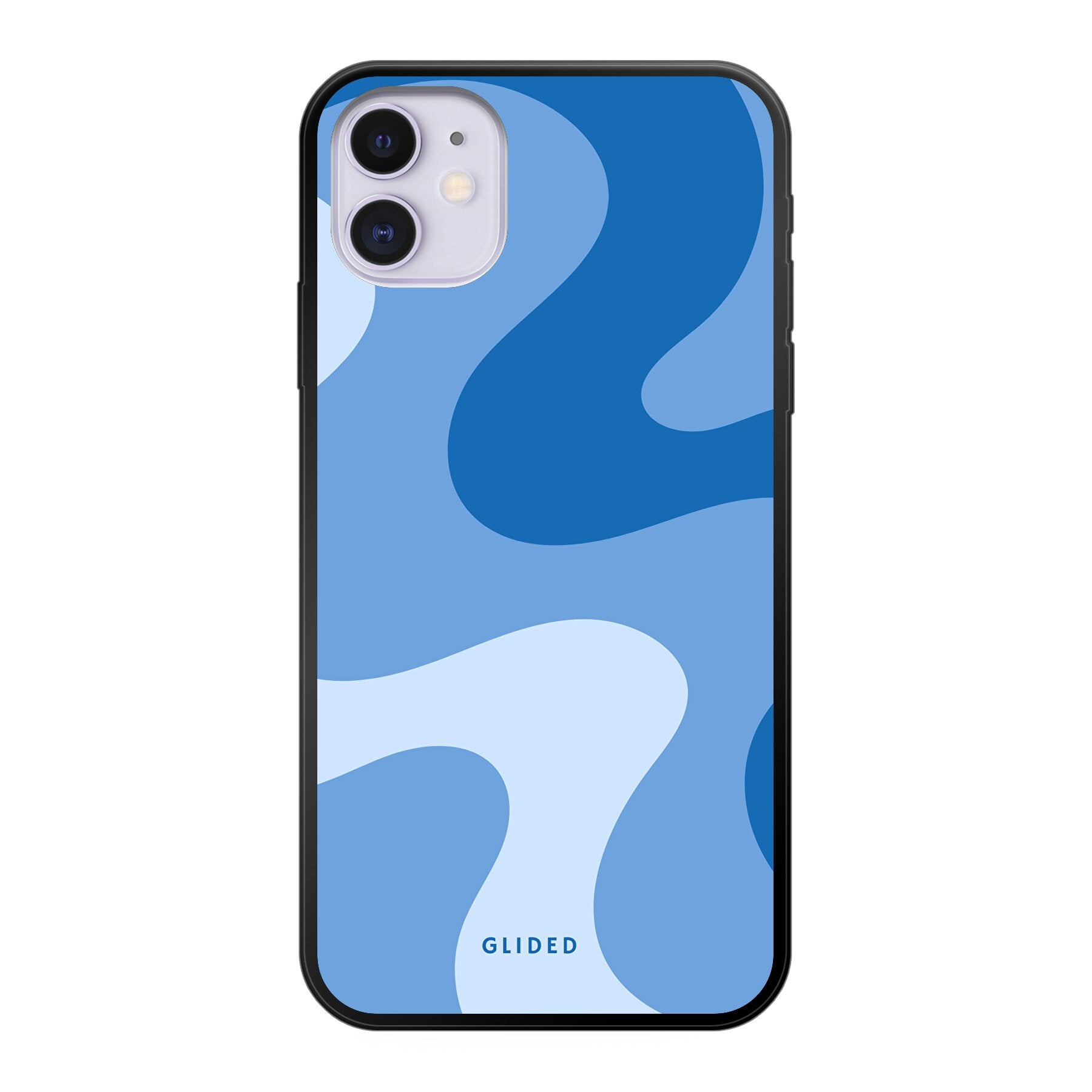 Blue Wave Handyhülle für iPhone 11 mit abstraktem Design in Blau, bietet Schutz und Stil.