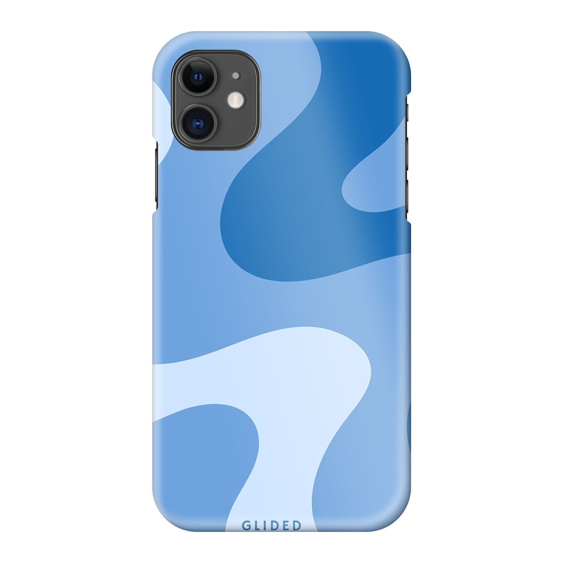 Blue Wave Handyhülle für iPhone 11 mit abstraktem Design in Blau, bietet Schutz und Stil.