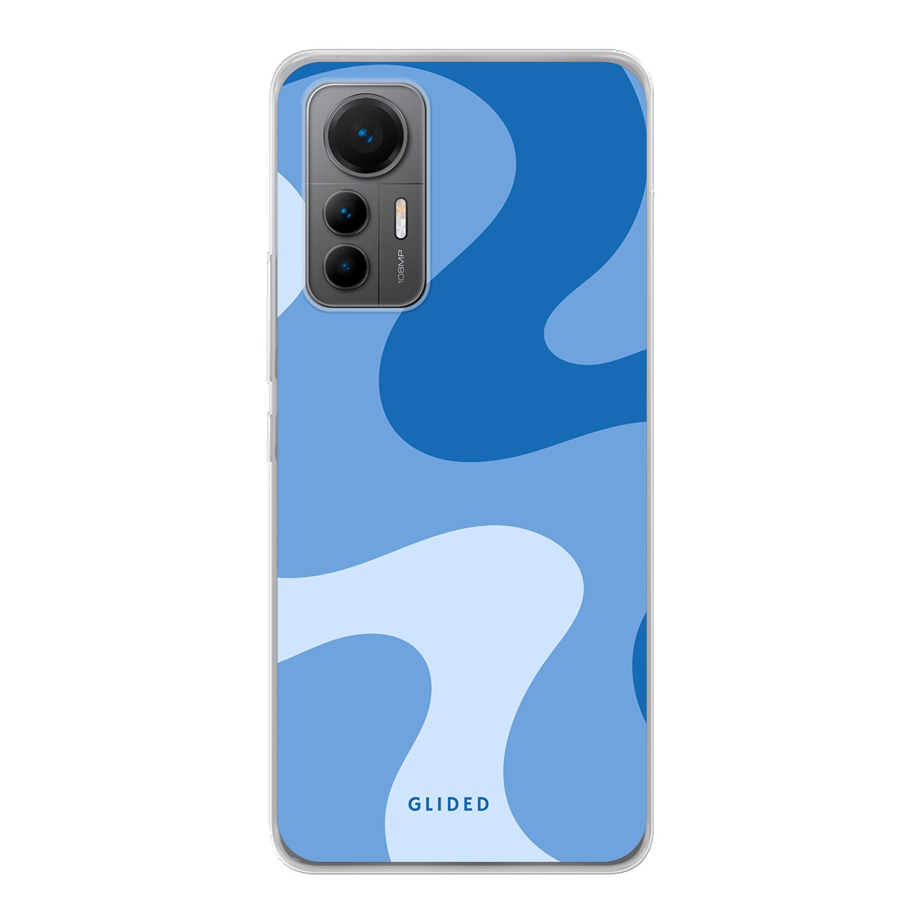 Blue Wave Handyhülle für Xiaomi 12 Lite mit abstraktem Design und stoßfestem Schutz.