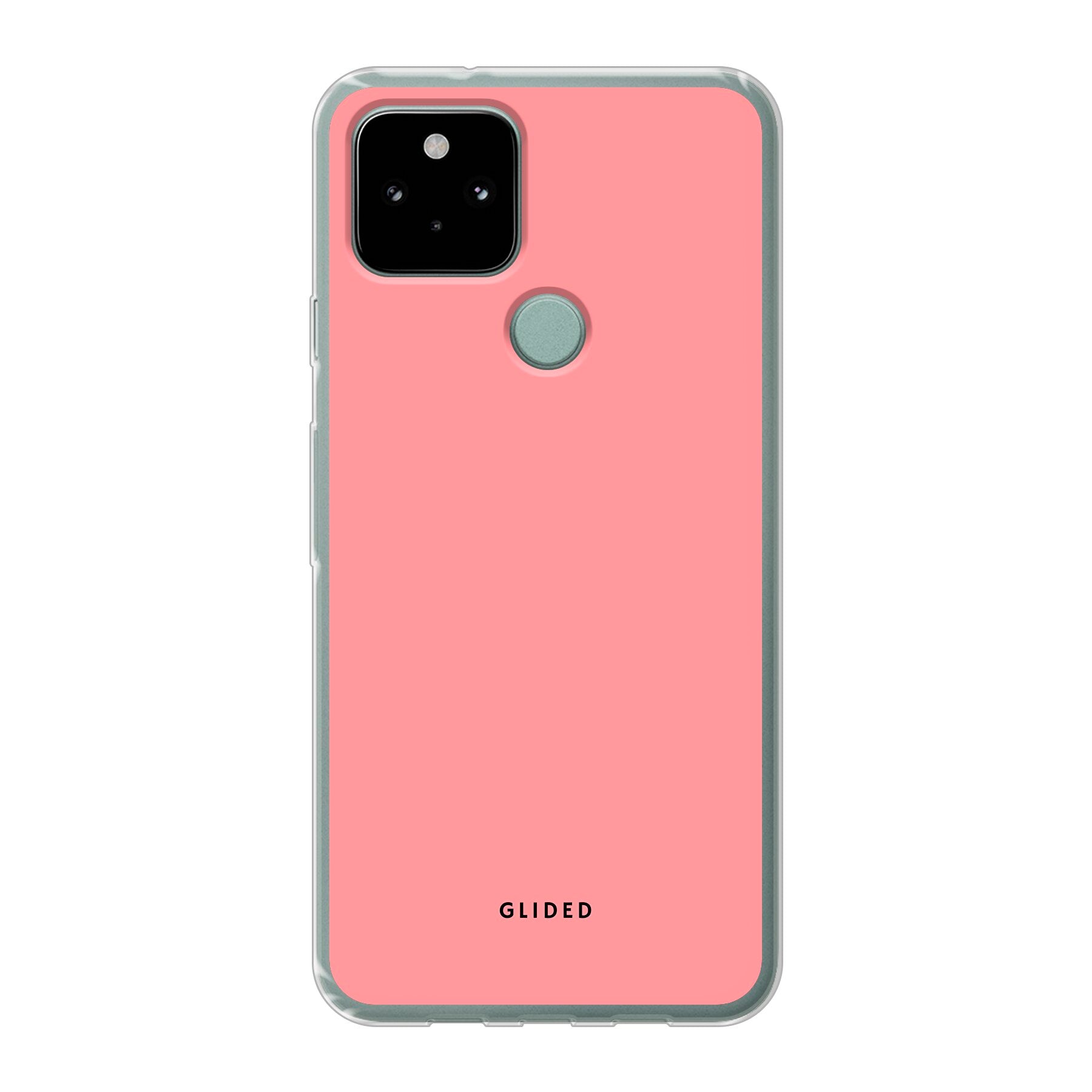 Blush Bloom Google Pixel 5 Handyhülle in sanftem Rosaton mit floralem Design, ideal für stilvollen Schutz.