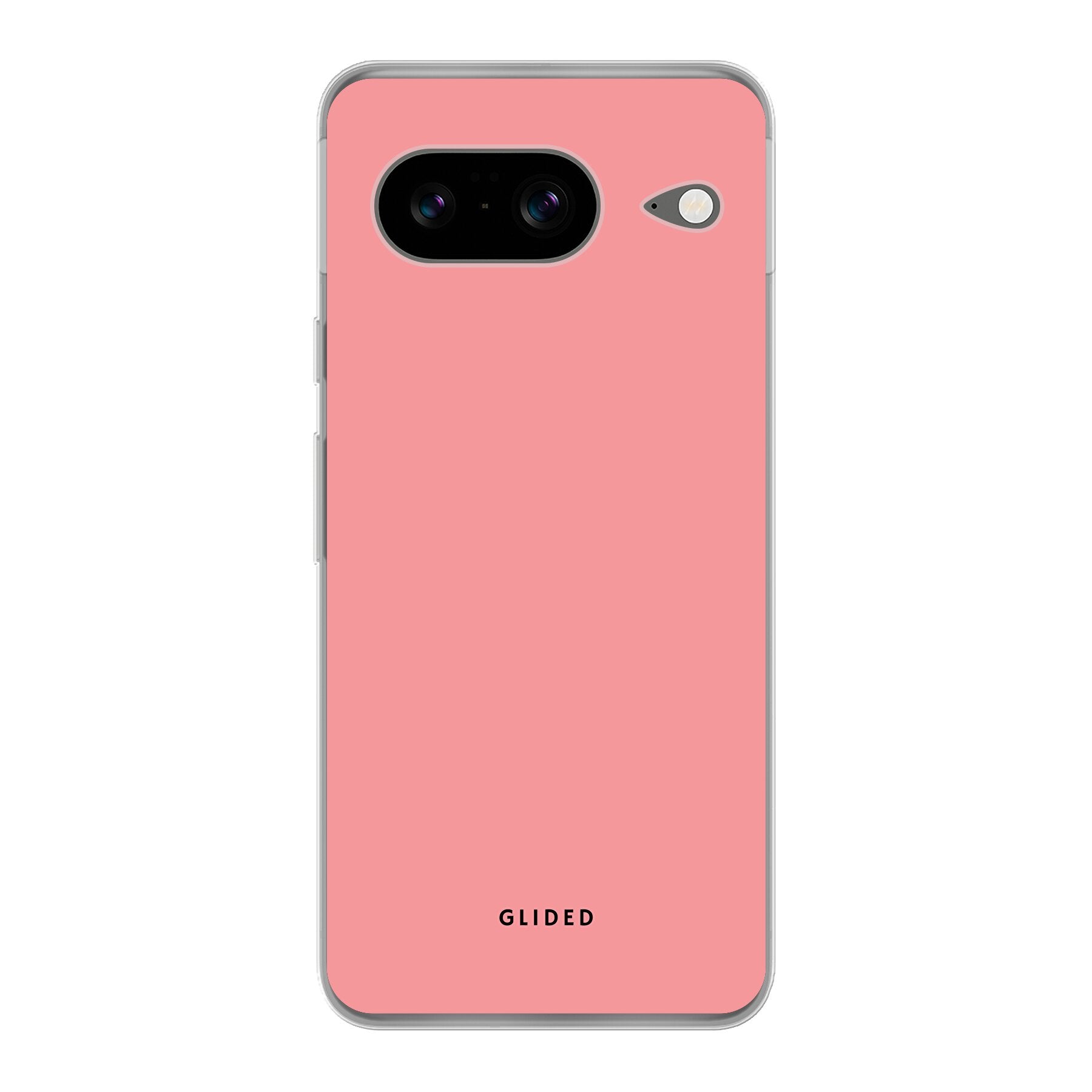 Die 'Blush Bloom' Google Pixel 8 Handyhülle in sanftem Rosaton mit floralem Design, ideal für stilvollen Schutz.