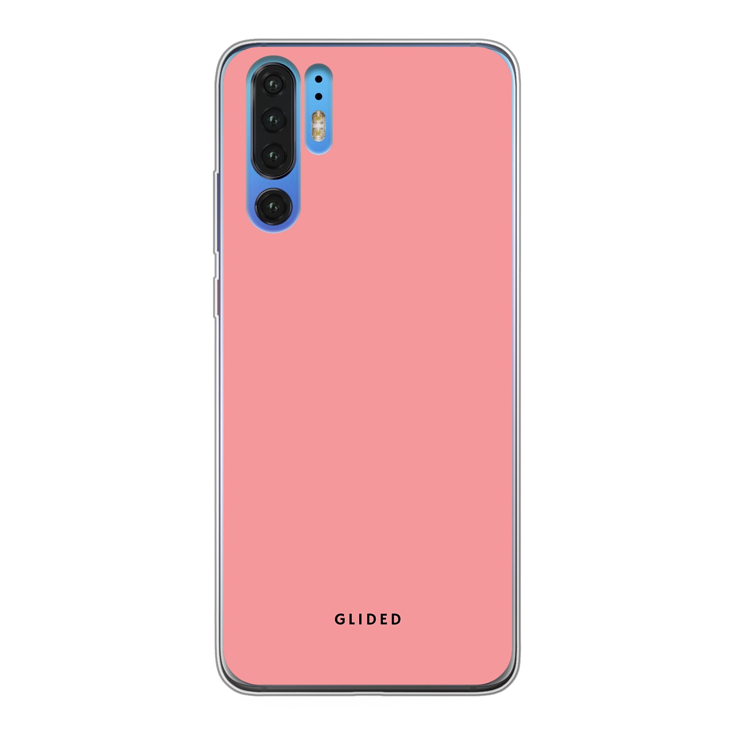 Die 'Blush Bloom' Huawei P30 Pro Handyhülle in sanftem Rosaton, elegant und stilvoll, idealer Schutz für dein Smartphone.