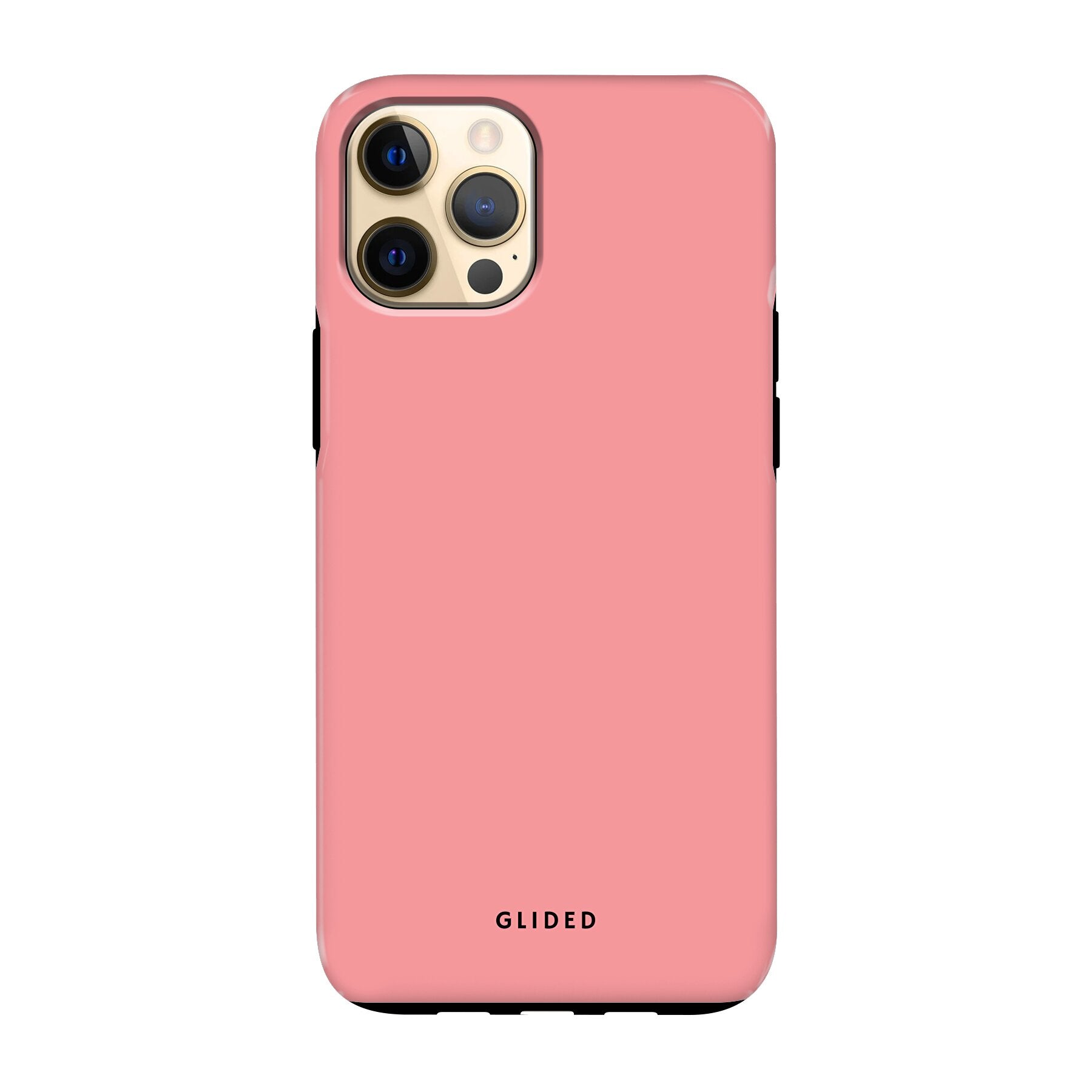 Blush Bloom iPhone 12 Pro Max Handyhülle in sanftem Rosaton mit floralem Design, ideal für stilvollen Schutz.