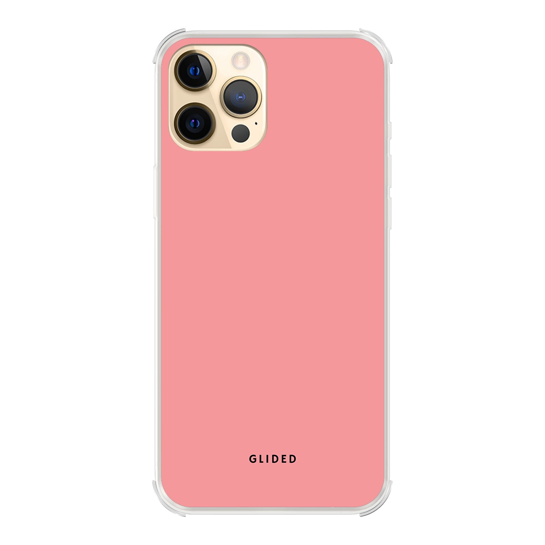 Blush Bloom iPhone 12 Pro Max Handyhülle in sanftem Rosaton mit floralem Design, ideal für stilvollen Schutz.