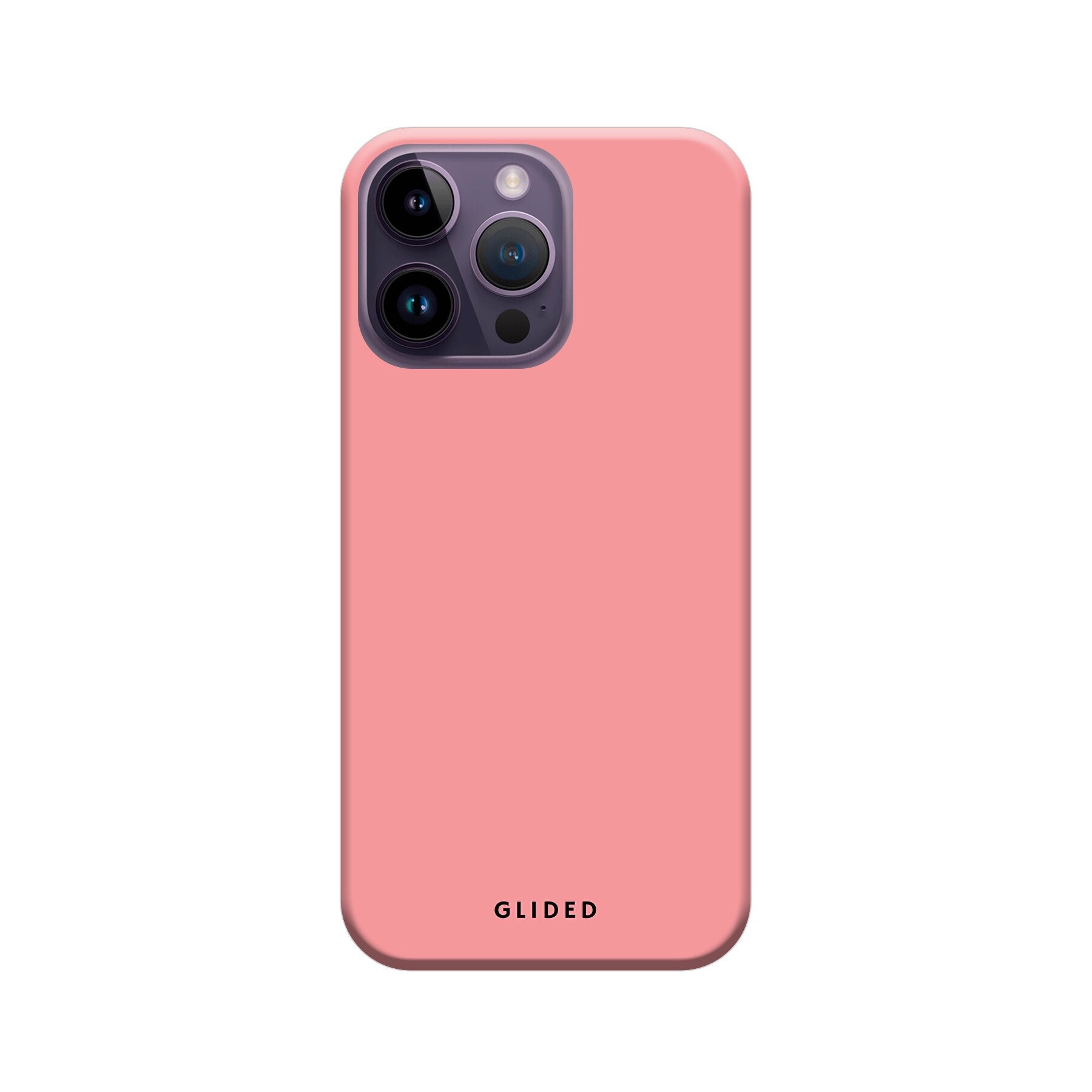 Blush Bloom iPhone 15 Pro Max Handyhülle in sanftem Rosaton mit floralem Design, ideal für stilvollen Schutz.