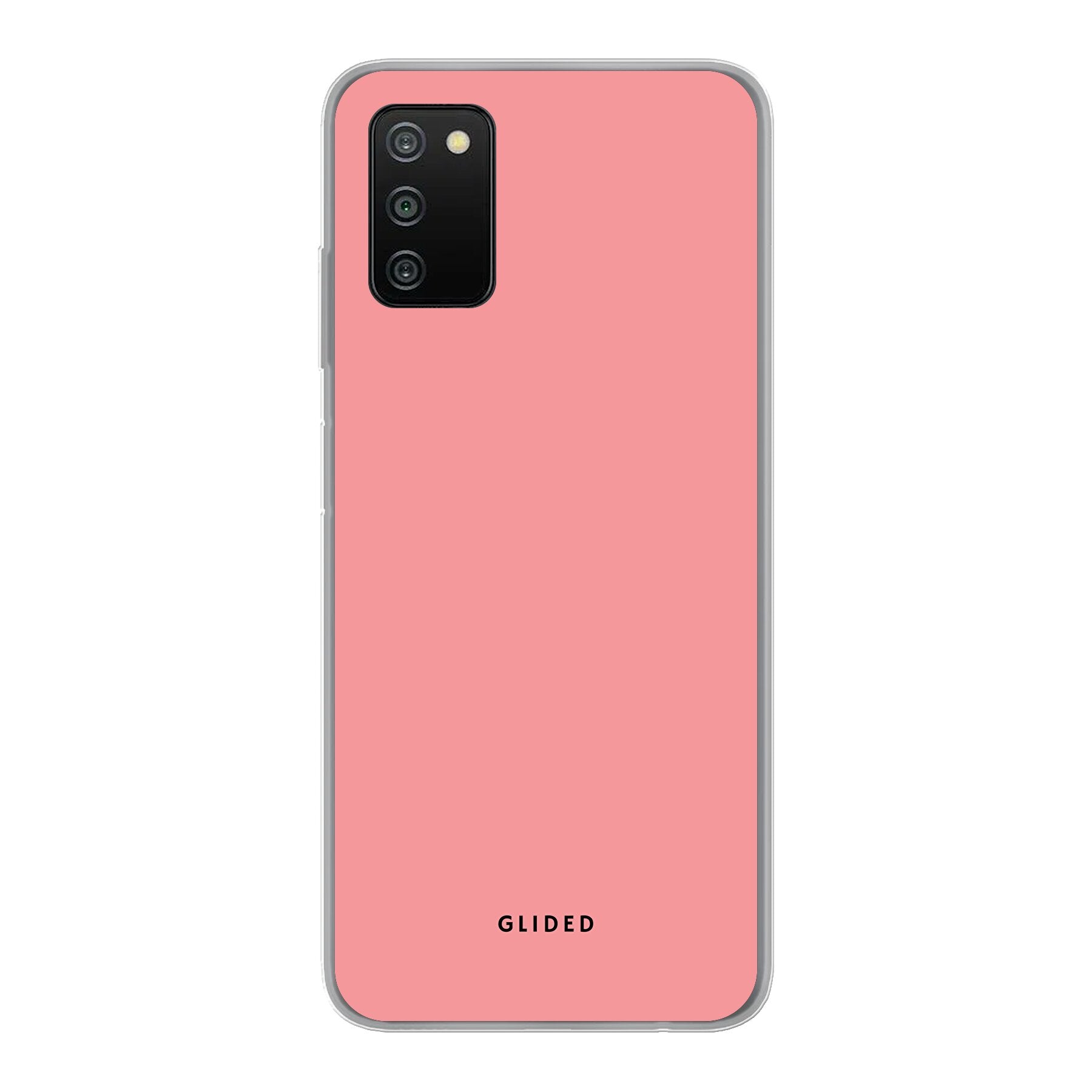 Blush Bloom Handyhülle für Samsung Galaxy A03s in sanften Rosatönen, elegant und stilvoll mit floralem Design.