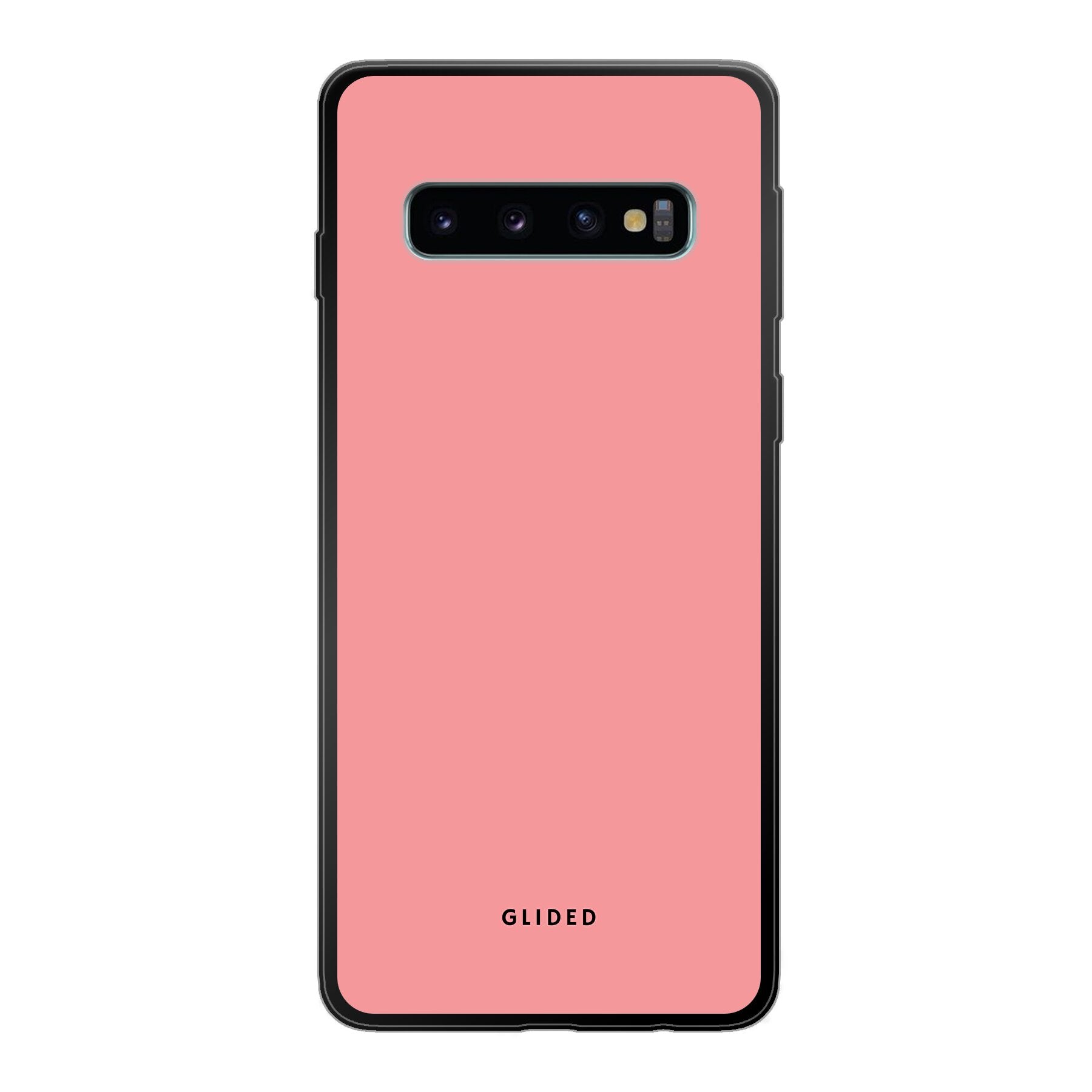 Blush Bloom Samsung Galaxy S10 Handyhülle in sanftem Rosaton mit floralem Design, ideal für stilvollen Schutz.