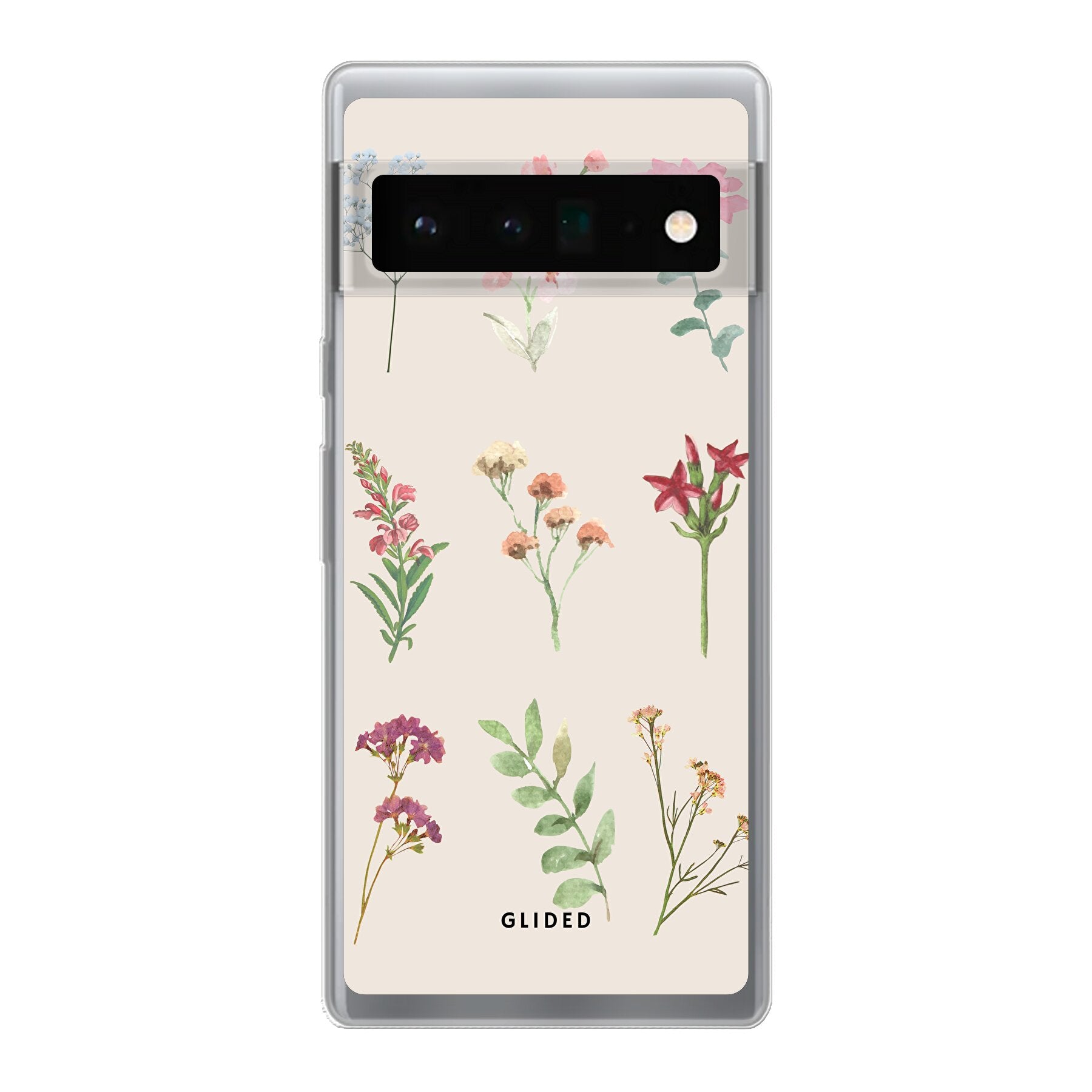 Botanical Garden Handyhülle für Google Pixel 6 Pro mit bunten Blumenmotiven und elegantem Design.