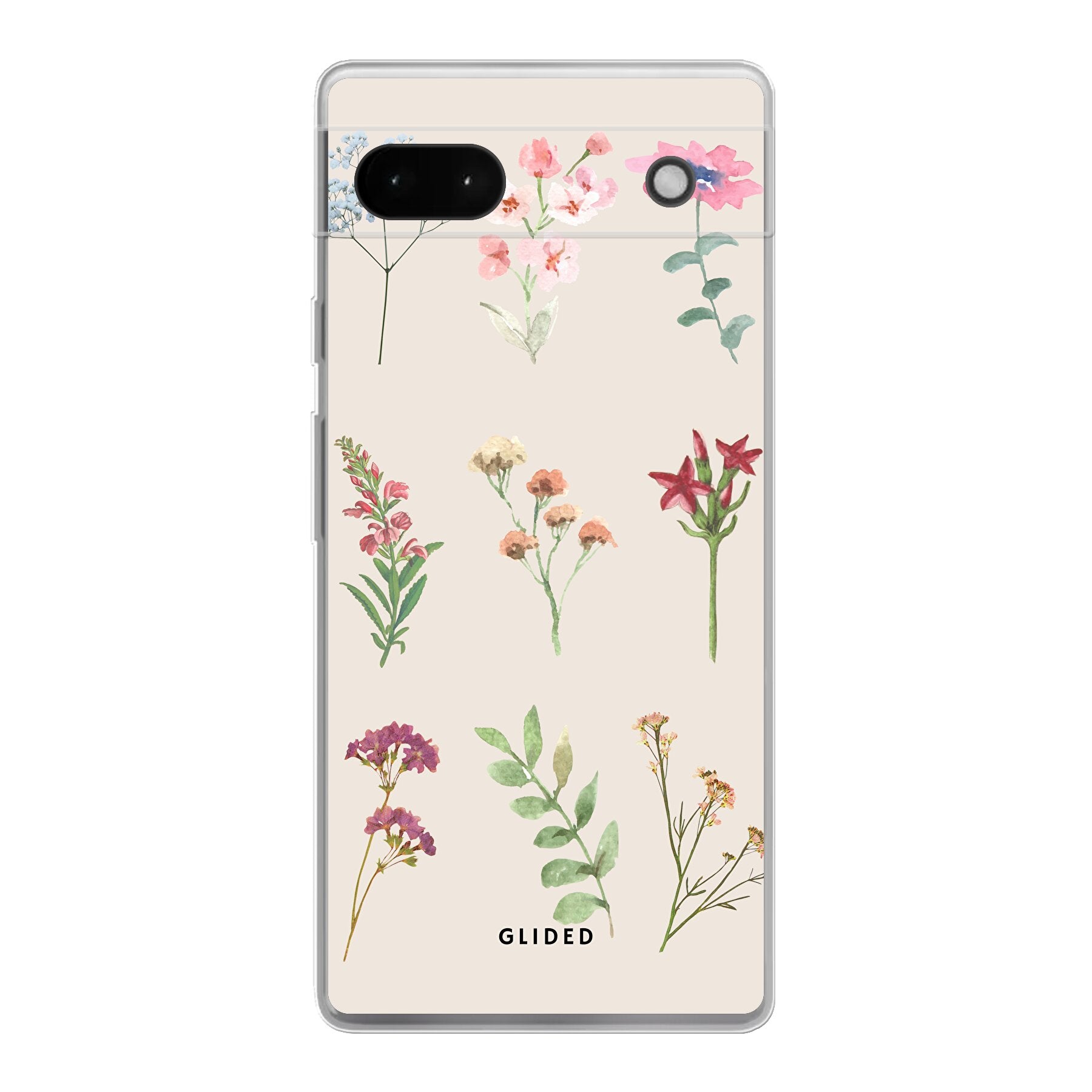 Botanical Garden Handyhülle für Google Pixel 6a mit lebendigen Blumenmotiven und elegantem Design, idealer Schutz für dein Smartphone.