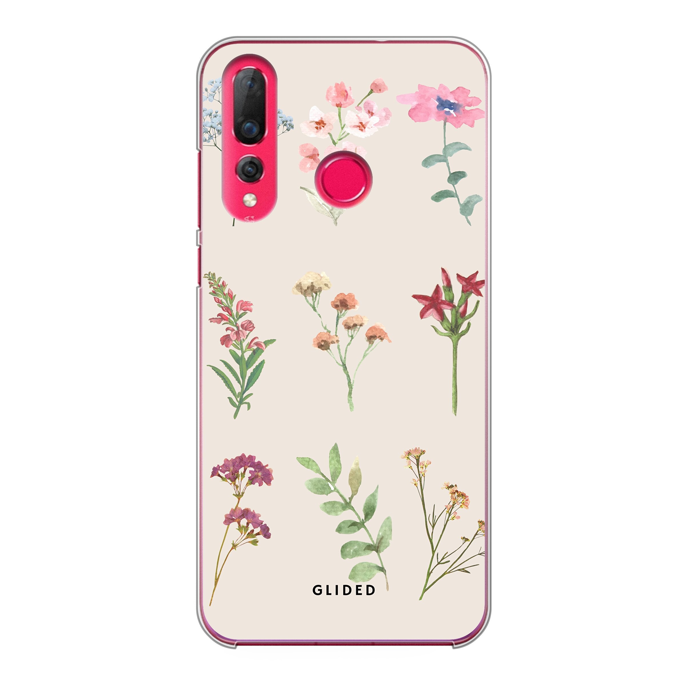 Botanical Garden Handyhülle für Huawei P30 Lite mit lebendigen Blumenmotiven und elegantem Design.