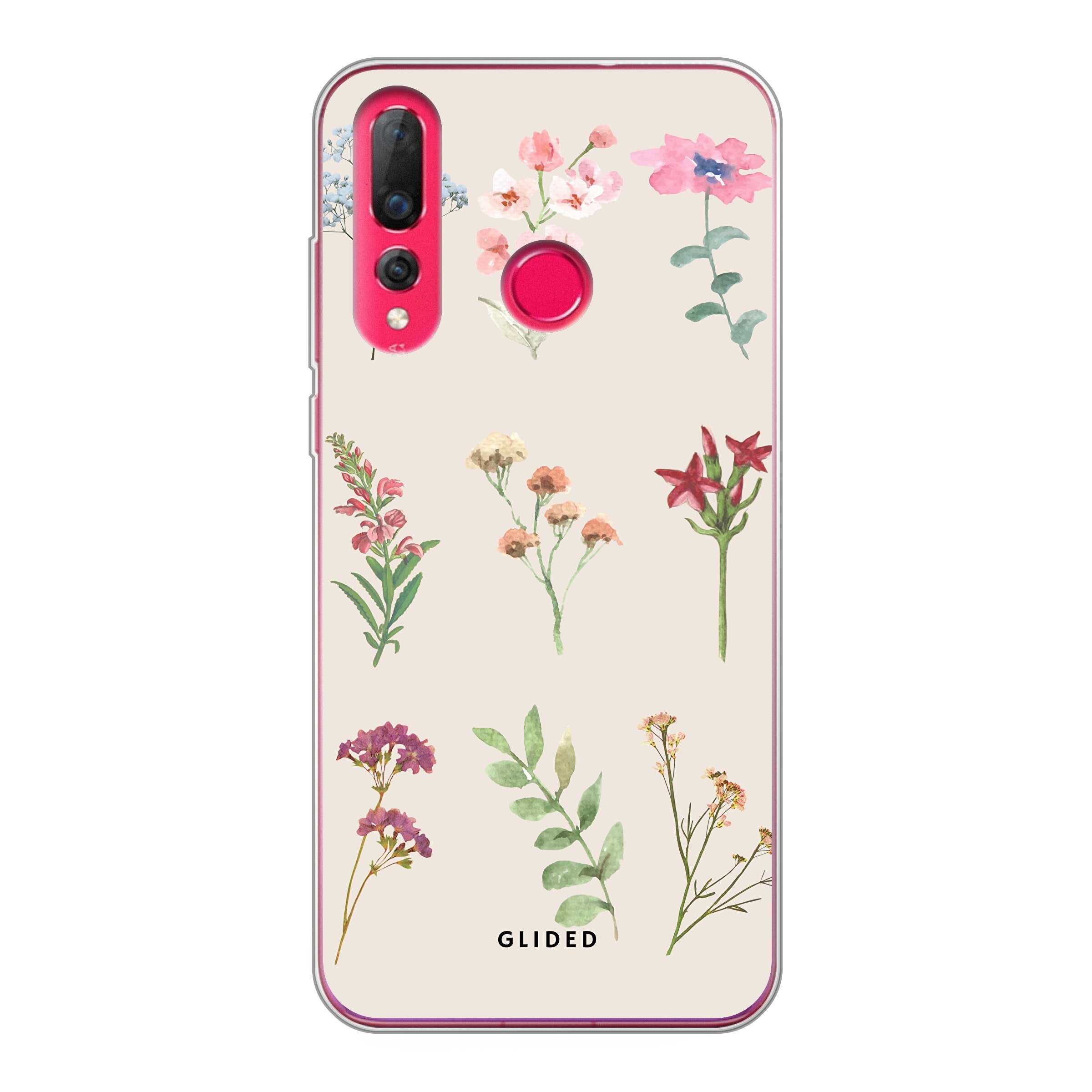 Botanical Garden Handyhülle für Huawei P30 Lite mit lebendigen Blumenmotiven und elegantem Design.